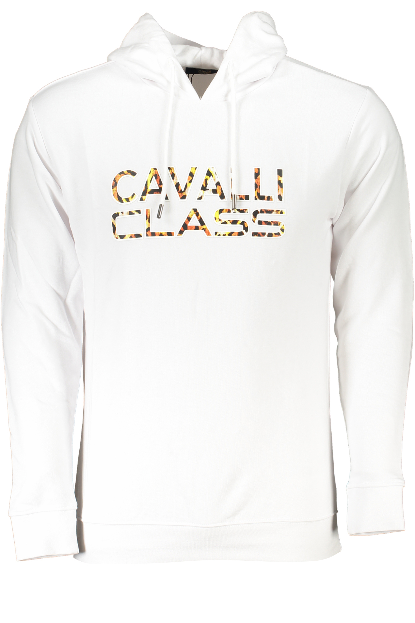 CAVALLI CLASS MEN WHITE ZIPLESS SWEATSHIRT