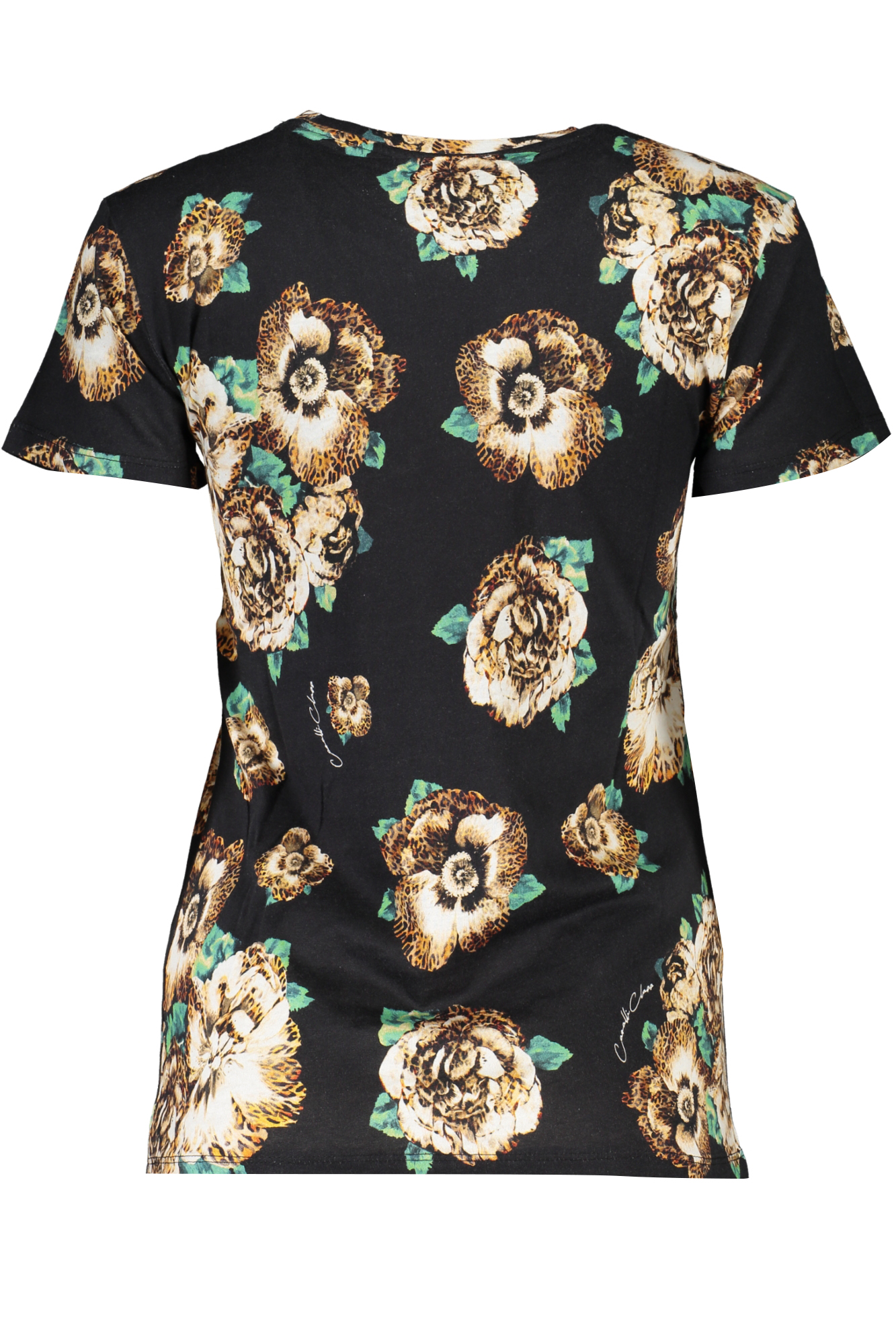 CAVALLI CLASS WOMEN SHORT SLEEVE T-SHIRT BLACK