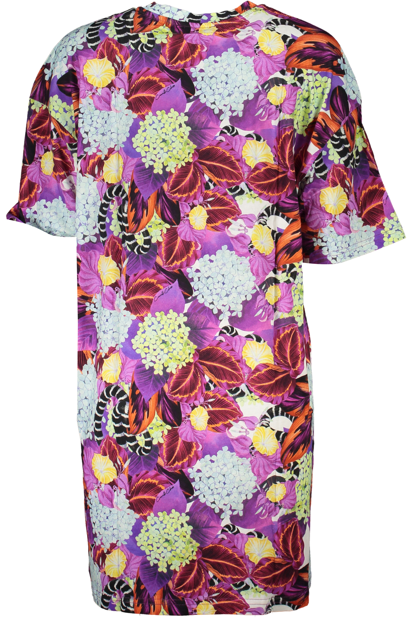 CAVALLI CLASS WOMEN SHORT DRESS PURPLE