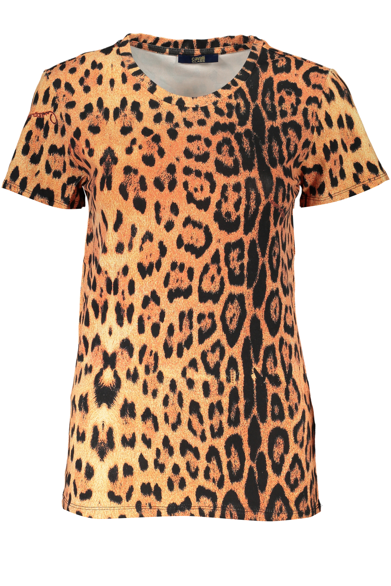 CAVALLI CLASS WOMEN SHORT SLEEVE T-SHIRT ORANGE