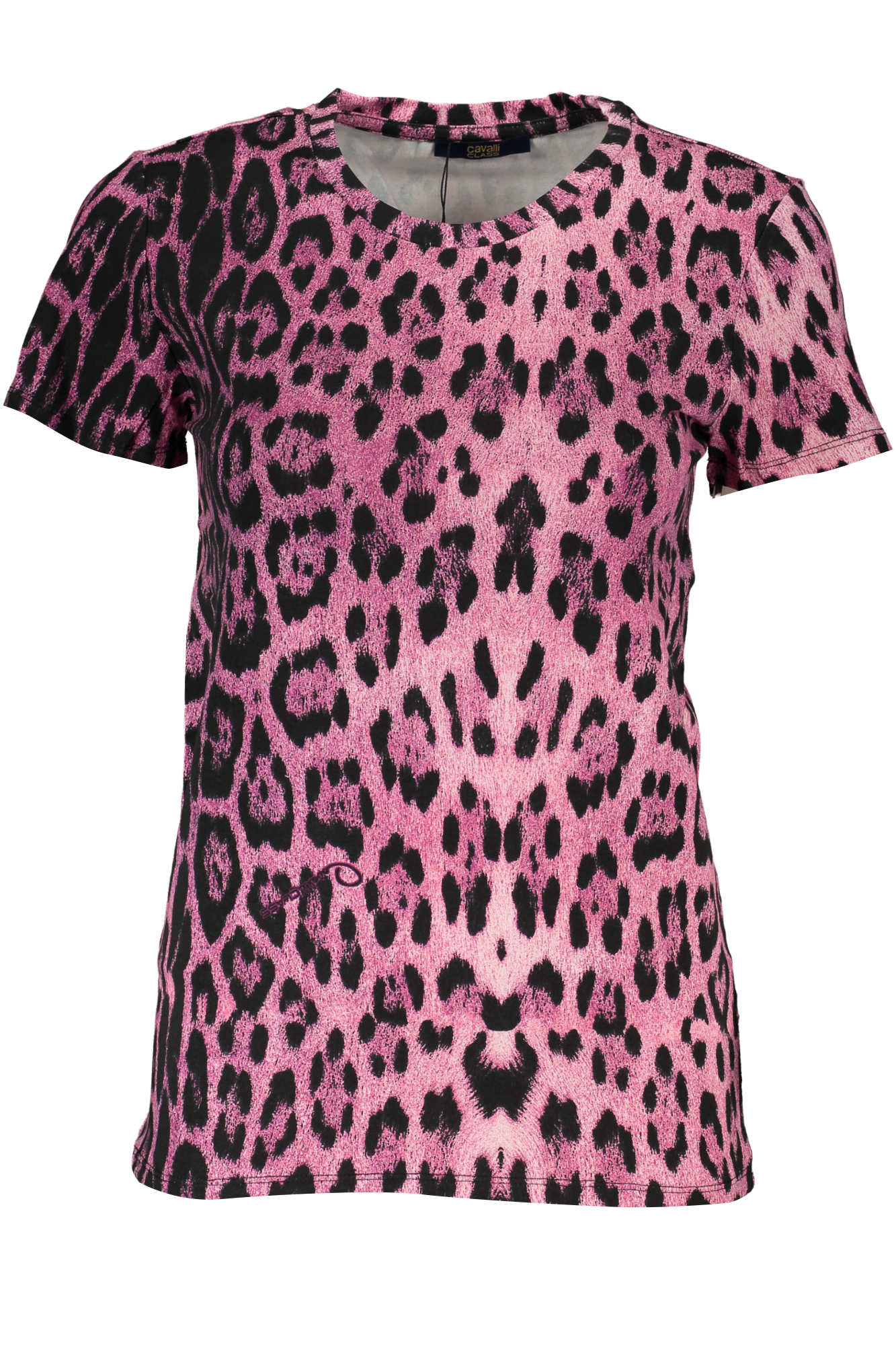 CAVALLI CLASS WOMEN SHORT SLEEVE T-SHIRT PINK