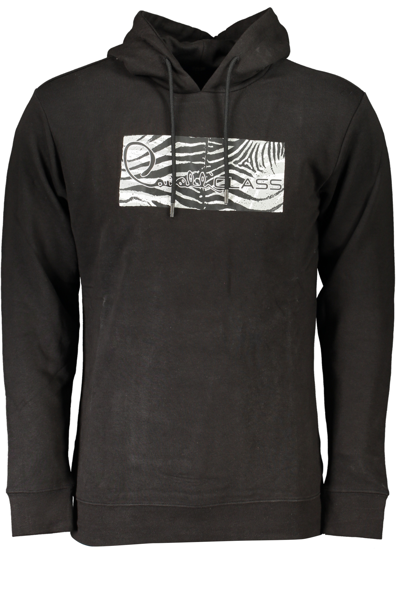 CAVALLI CLASS MEN BLACK ZIP-OUT SWEATSHIRT CAVALLI CLASS MEN BLACK ZIP-OUT SWEATSHIRT