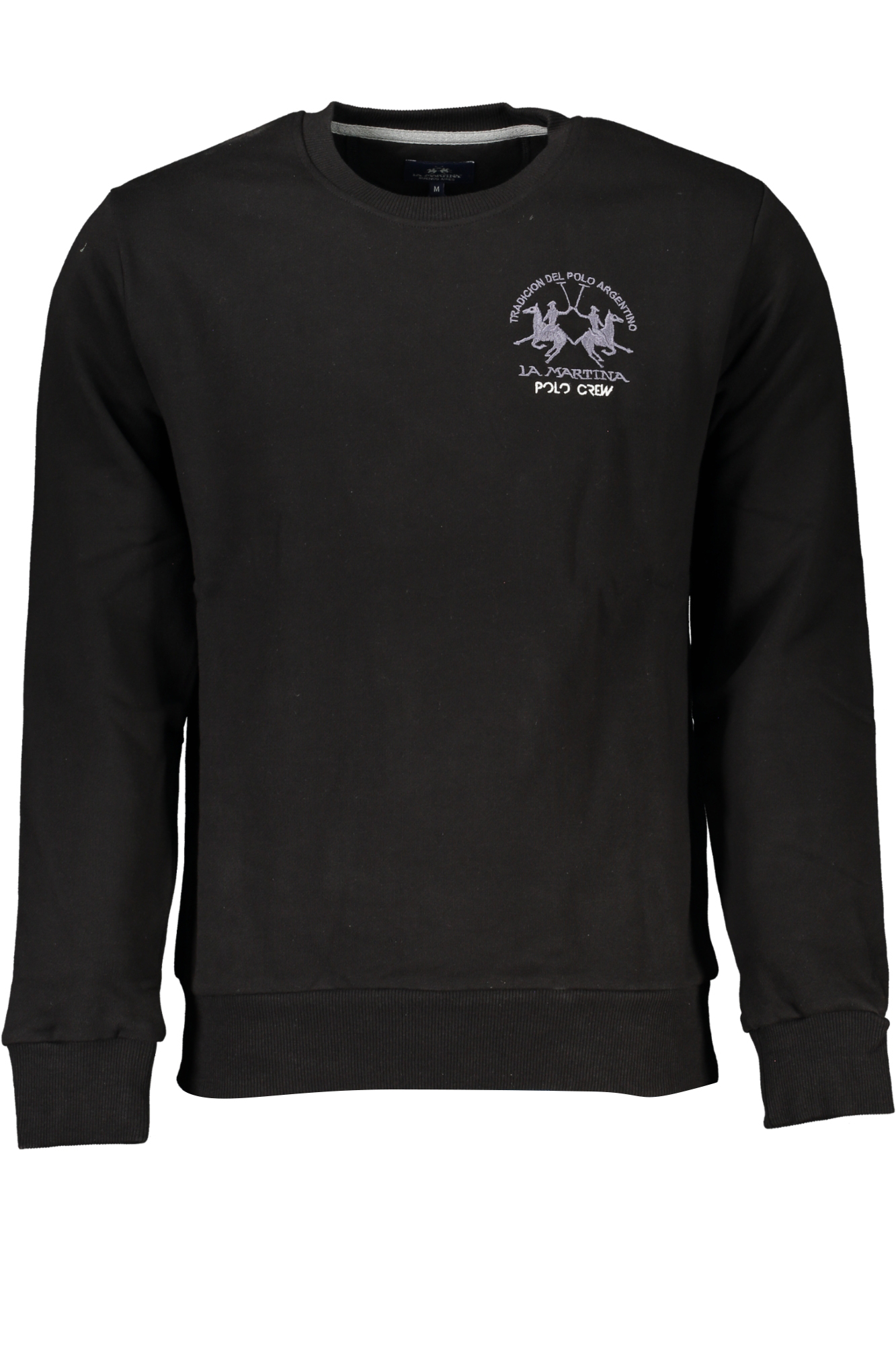 LA MARTINA BLACK MEN ZIPLESS SWEATSHIRT LA MARTINA BLACK MEN ZIPLESS SWEATSHIRT