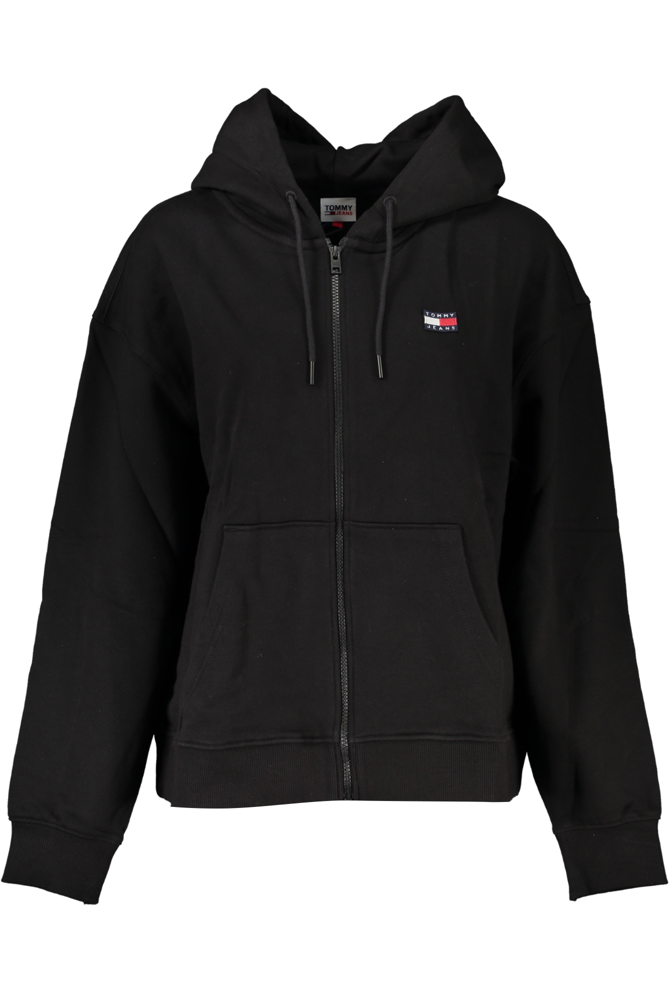 TOMMY HILFIGER WOMEN BLACK ZIP SWEATSHIRT TOMMY HILFIGER WOMEN BLACK ZIP SWEATSHIRT