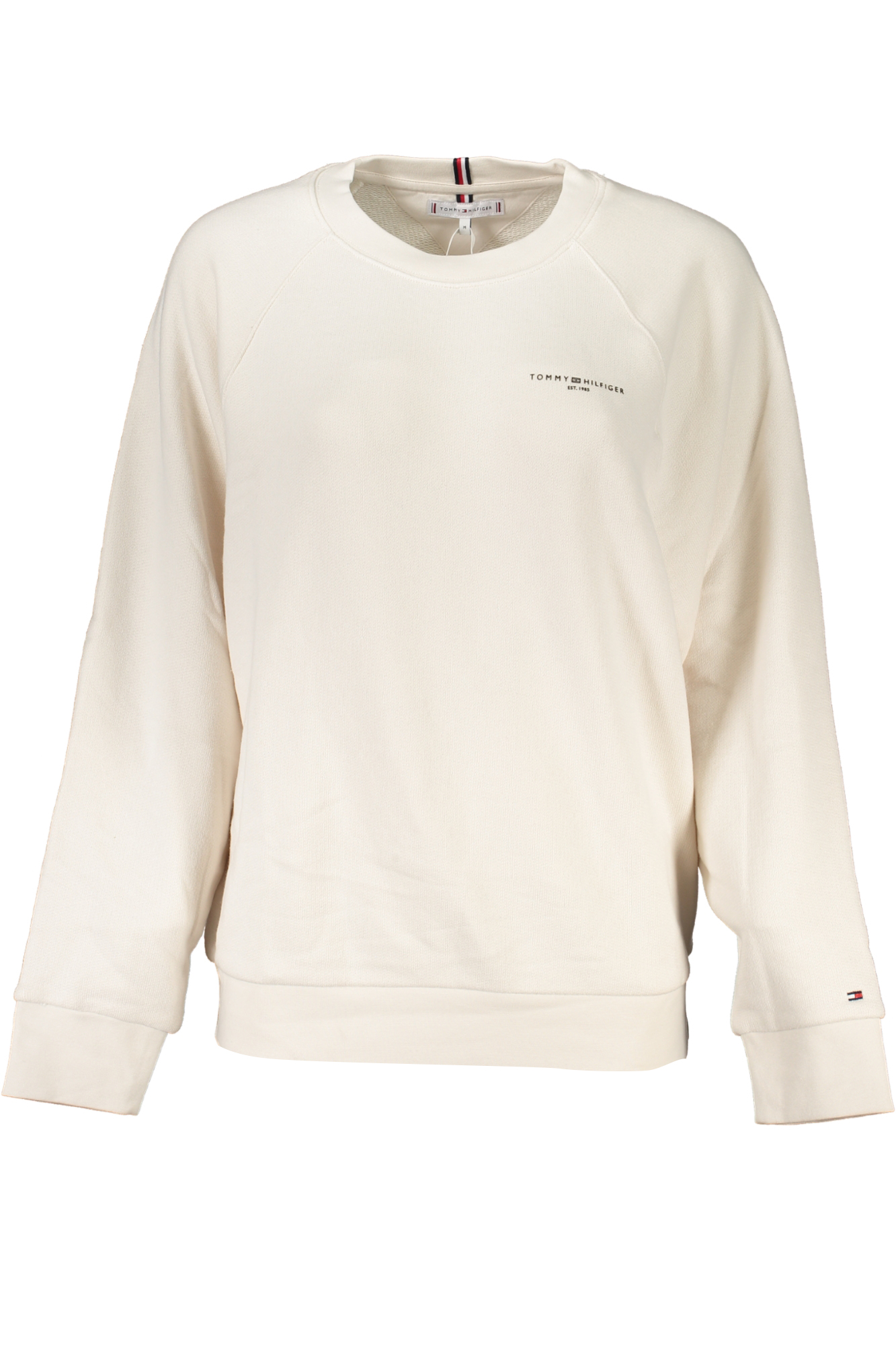 TOMMY HILFIGER WOMEN ZIPLESS SWEATSHIRT BEIGE TOMMY HILFIGER WOMEN ZIPLESS SWEATSHIRT BEIGE