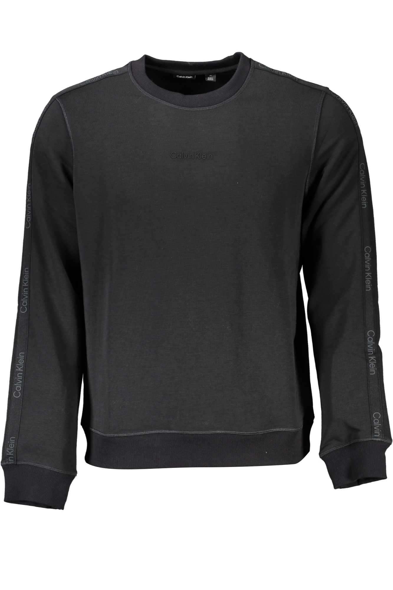 CALVIN KLEIN MEN BLACK ZIPLESS SWEATSHIRT
