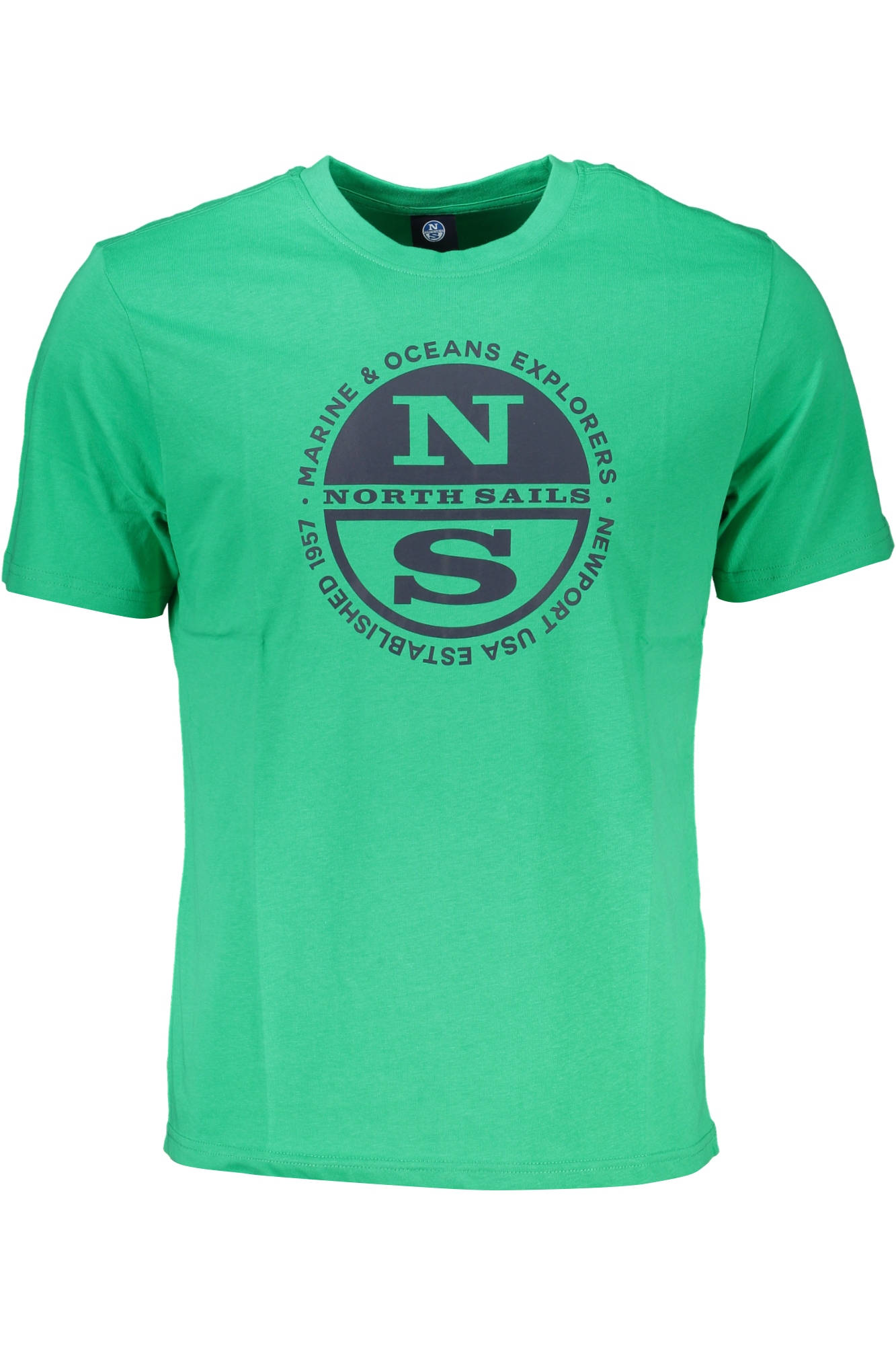 NORTH SAILS GREEN MEN SHORT SLEEVED T-SHIRT NORTH SAILS GREEN MEN SHORT SLEEVED T-SHIRT
