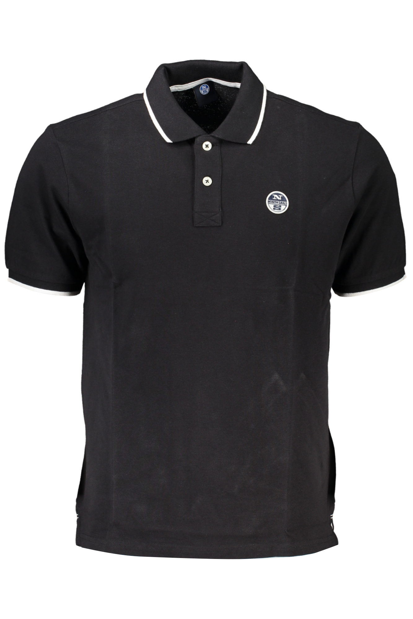 NORTH SAILS MEN BLACK SHORT SLEEVED POLO SHIRT