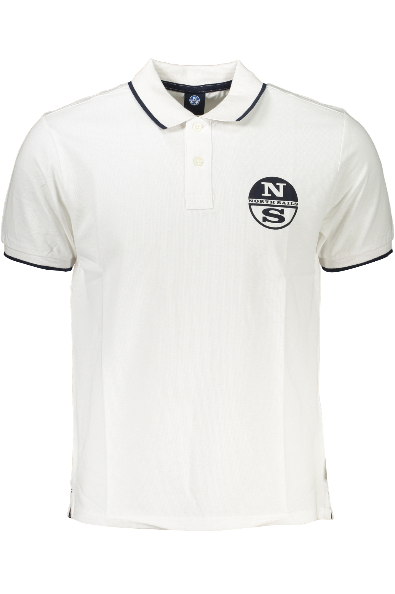 NORTH SAILS MEN WHITE SHORT SLEEVED POLO SHIRT