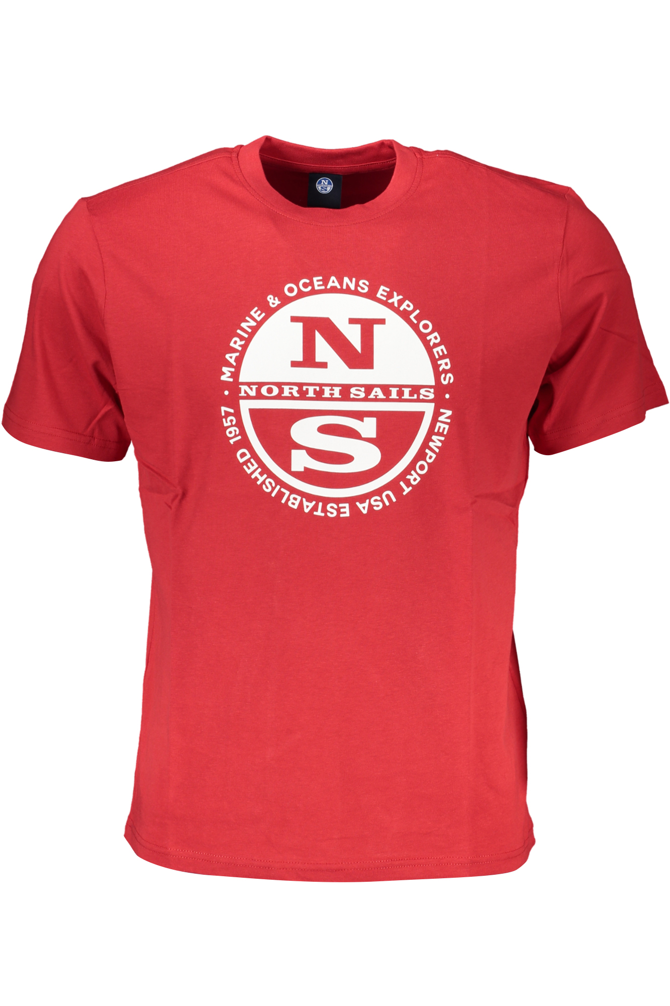 NORTH SAILS MEN SHORT SLEEVE T-SHIRT RED NORTH SAILS MEN SHORT SLEEVE T-SHIRT RED
