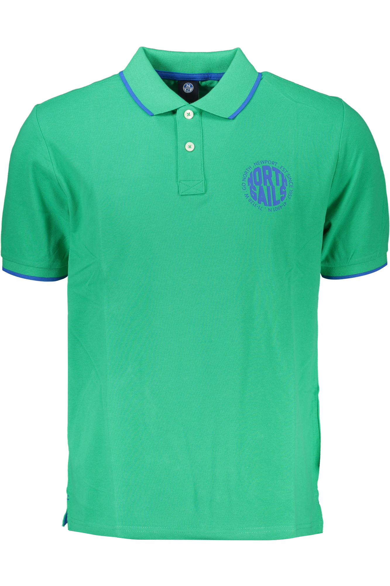 NORTH SAILS GREEN MEN SHORT SLEEVED POLO SHIRT NORTH SAILS GREEN MEN SHORT SLEEVED POLO SHIRT