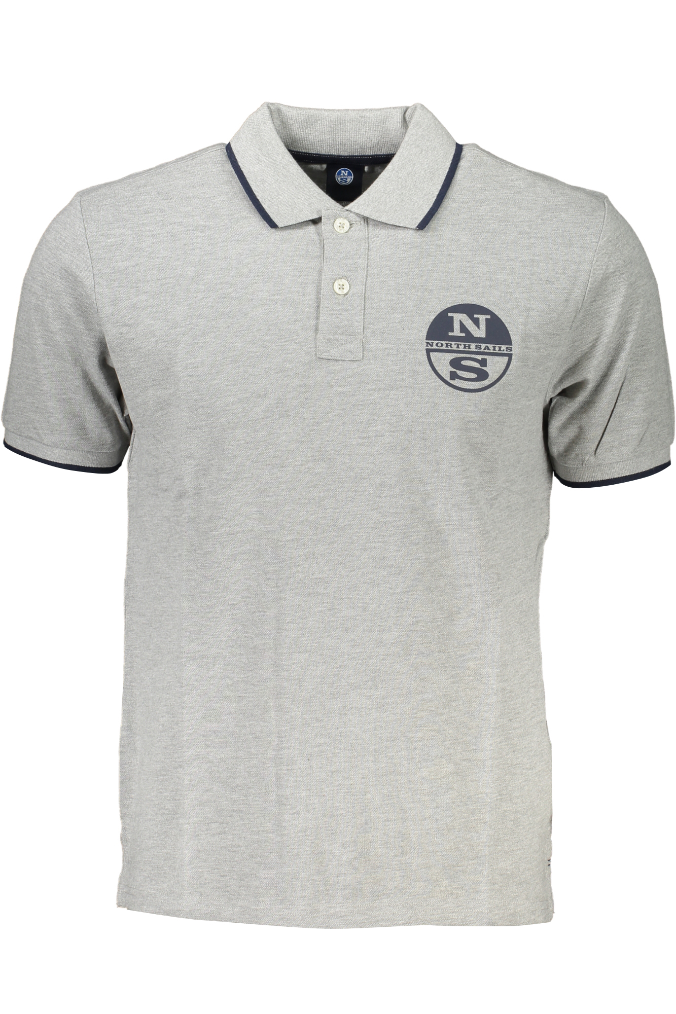 NORTH SAILS MEN GRAY SHORT SLEEVED POLO SHIRT NORTH SAILS MEN GRAY SHORT SLEEVED POLO SHIRT
