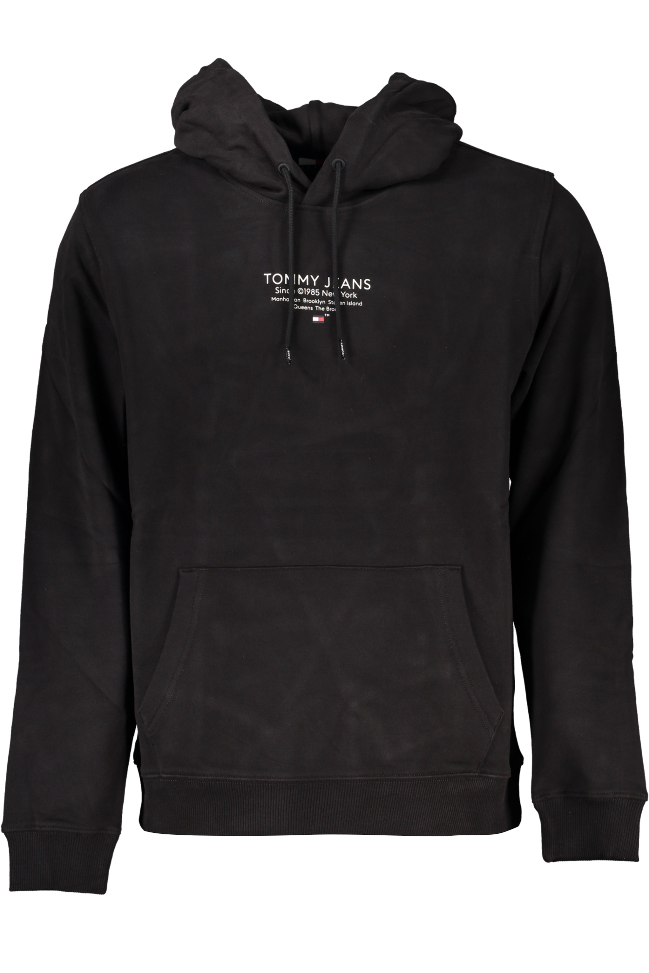 TOMMY HILFIGER MEN BLACK ZIPLESS SWEATSHIRT