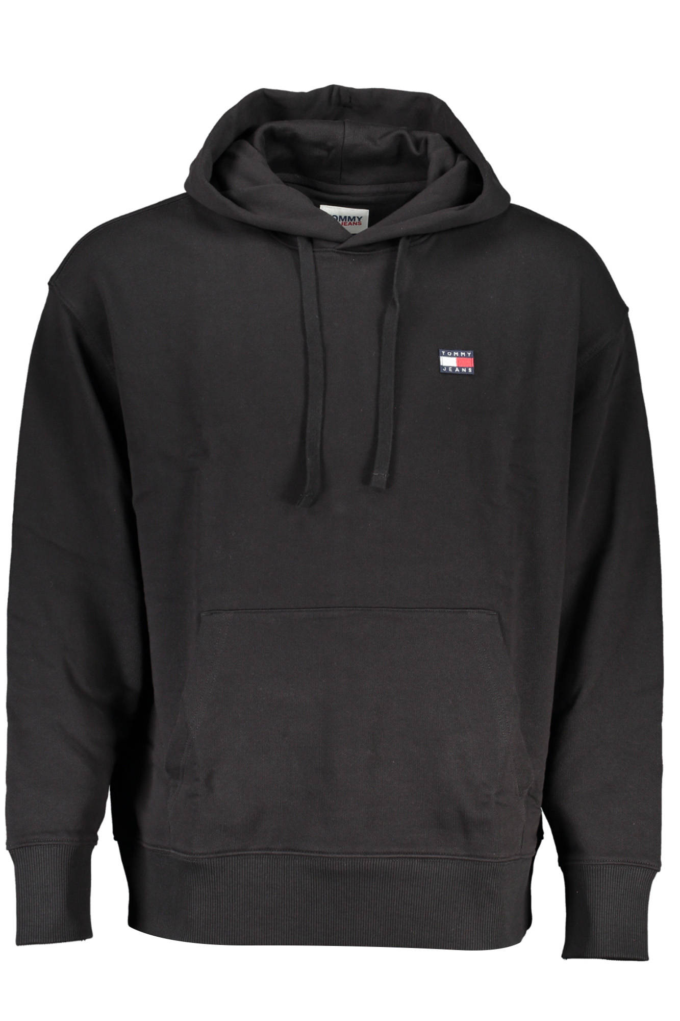TOMMY HILFIGER MEN BLACK ZIPLESS SWEATSHIRT