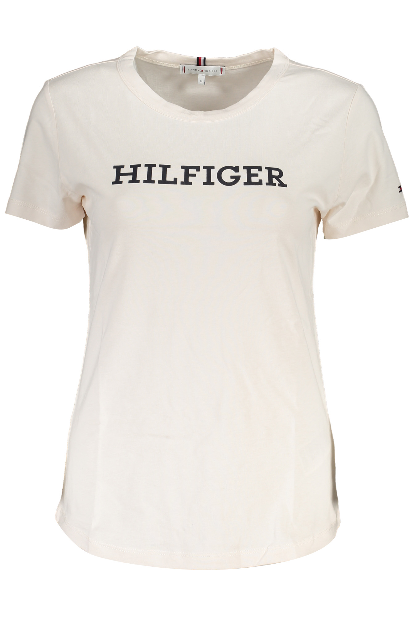 TOMMY HILFIGER WOMEN SHORT SLEEVE T-SHIRT BEIGE TOMMY HILFIGER WOMEN SHORT SLEEVE T-SHIRT BEIGE