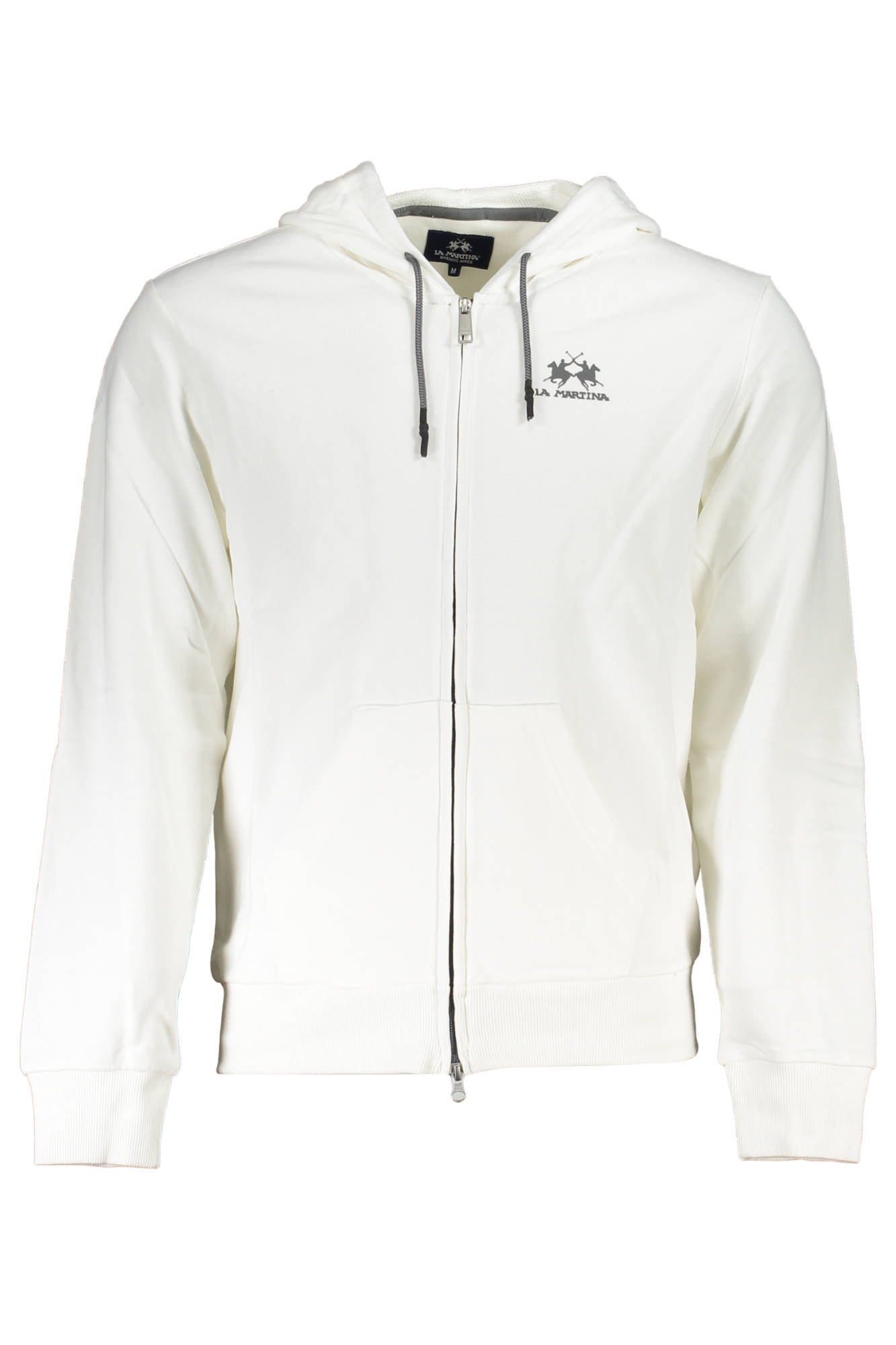 LA MARTINA MEN WHITE ZIP SWEATSHIRT