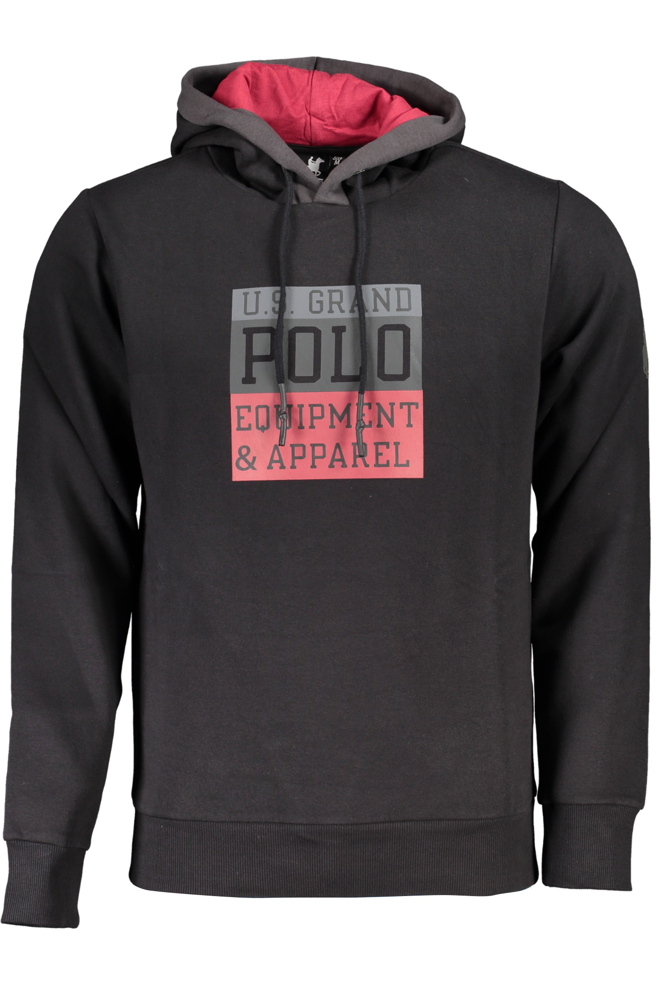 US GRAND MEN BLACK ZIP-UP SWEATSHIRT US GRAND MEN BLACK ZIP-UP SWEATSHIRT