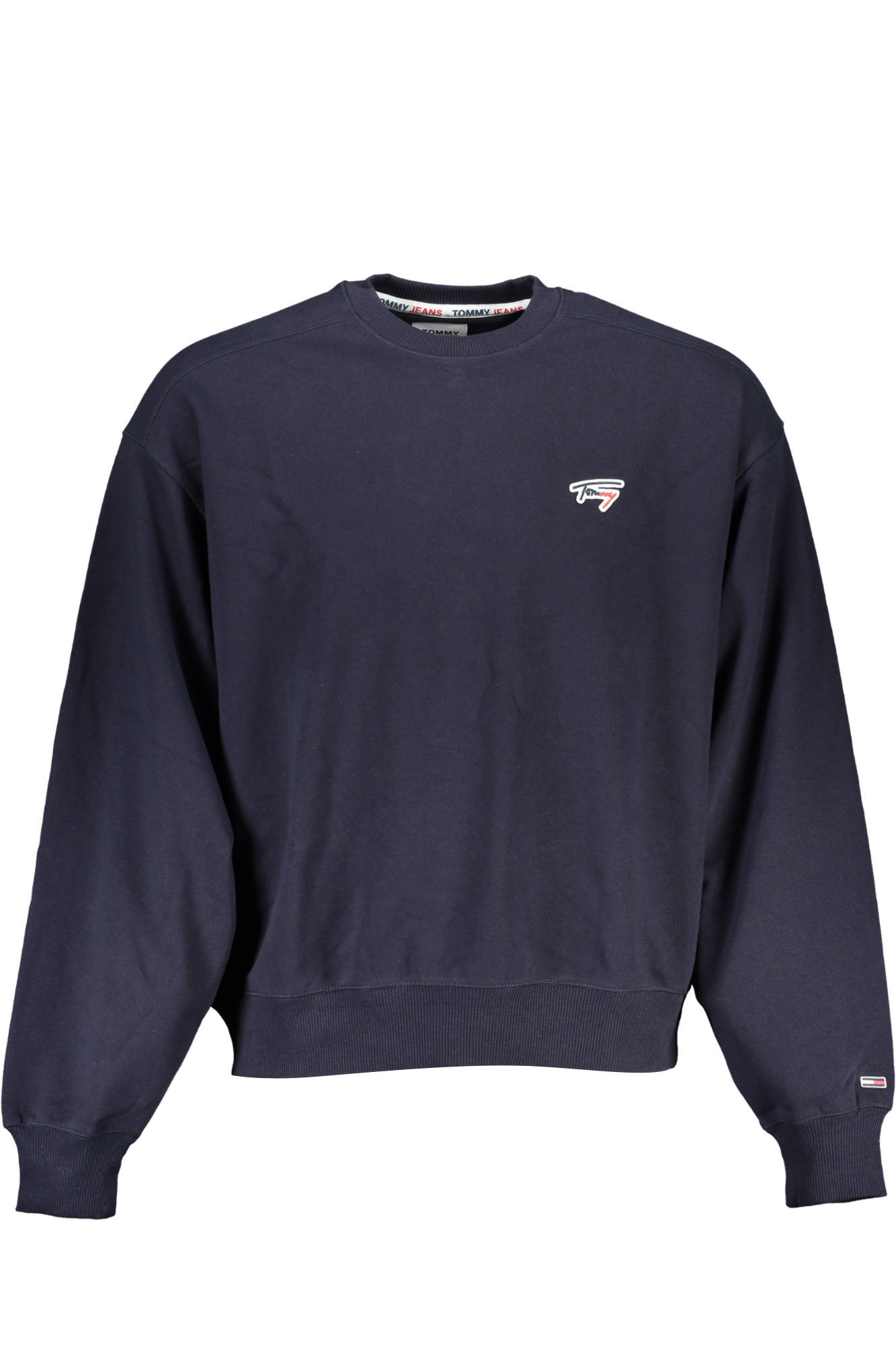 TOMMY HILFIGER MEN BLUE ZIPLESS SWEATSHIRT TOMMY HILFIGER MEN BLUE ZIPLESS SWEATSHIRT