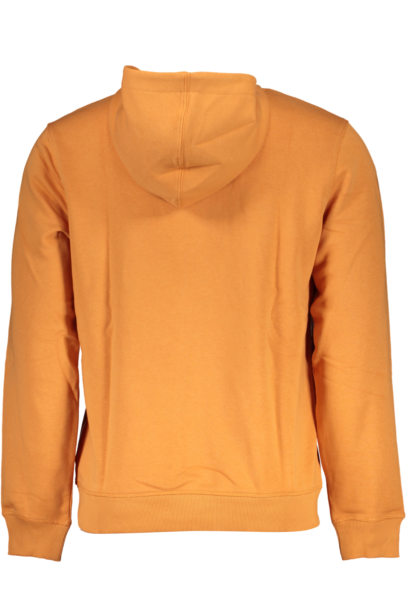 GUESS JEANS MEN ORANGE ZIPLESS SWEATSHIRT