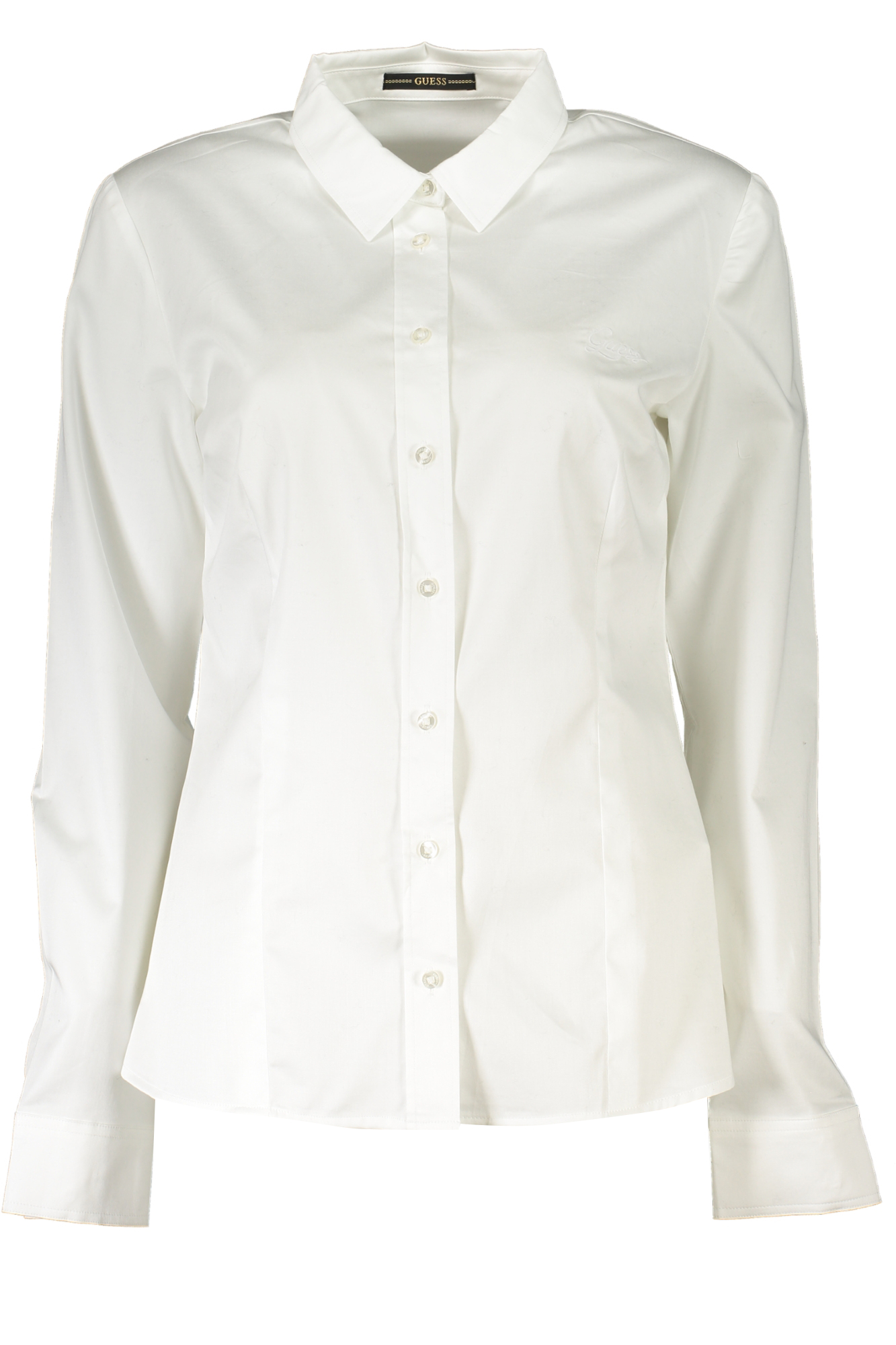 GUESS JEANS WOMEN LONG SLEEVE SHIRT WHITE