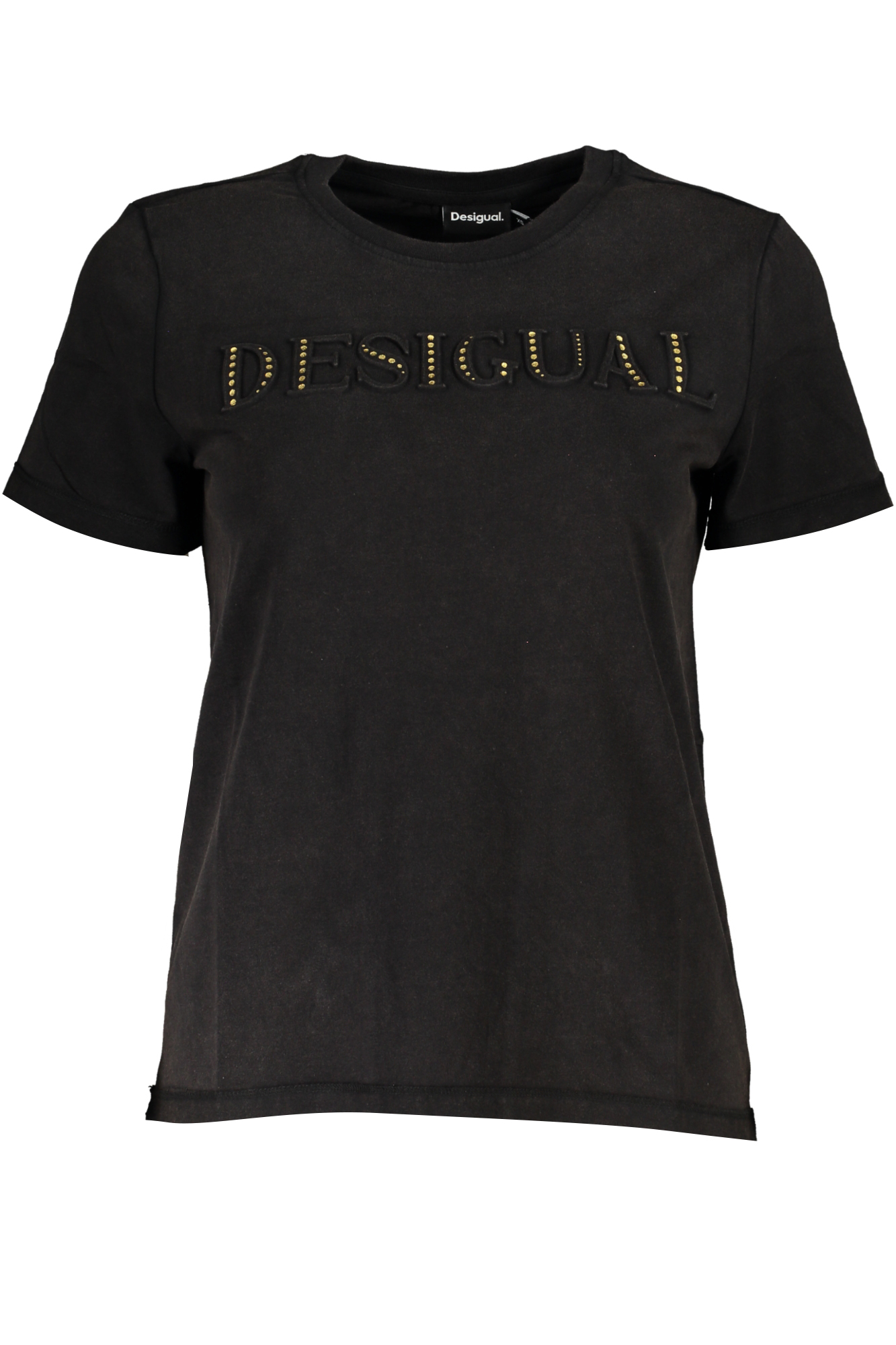 DESIGUAL WOMEN SHORT SLEEVE T-SHIRT BLACK DESIGUAL WOMEN SHORT SLEEVE T-SHIRT BLACK
