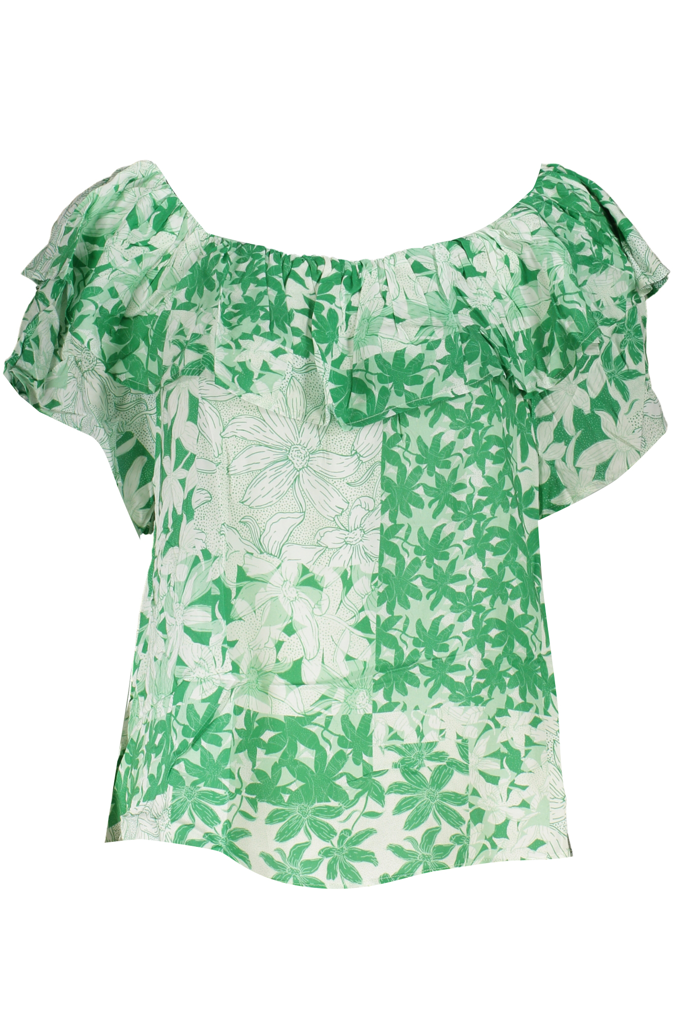 DESIGUAL GREEN WOMEN SHORT SLEEVE T-SHIRT DESIGUAL GREEN WOMEN SHORT SLEEVE T-SHIRT