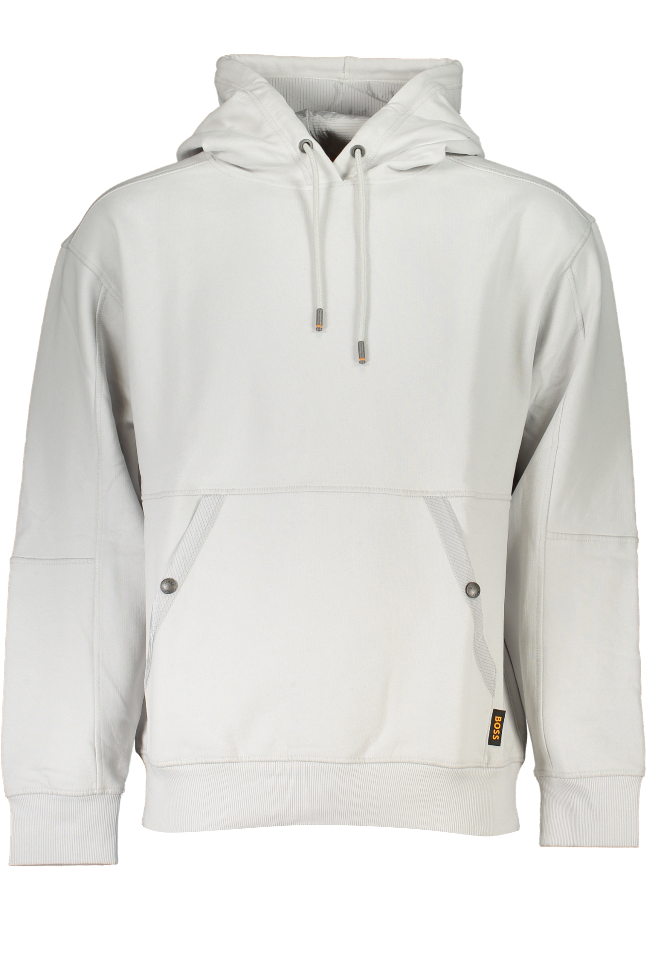 HUGO BOSS MEN GRAY ZIPLESS SWEATSHIRT HUGO BOSS MEN GRAY ZIPLESS SWEATSHIRT