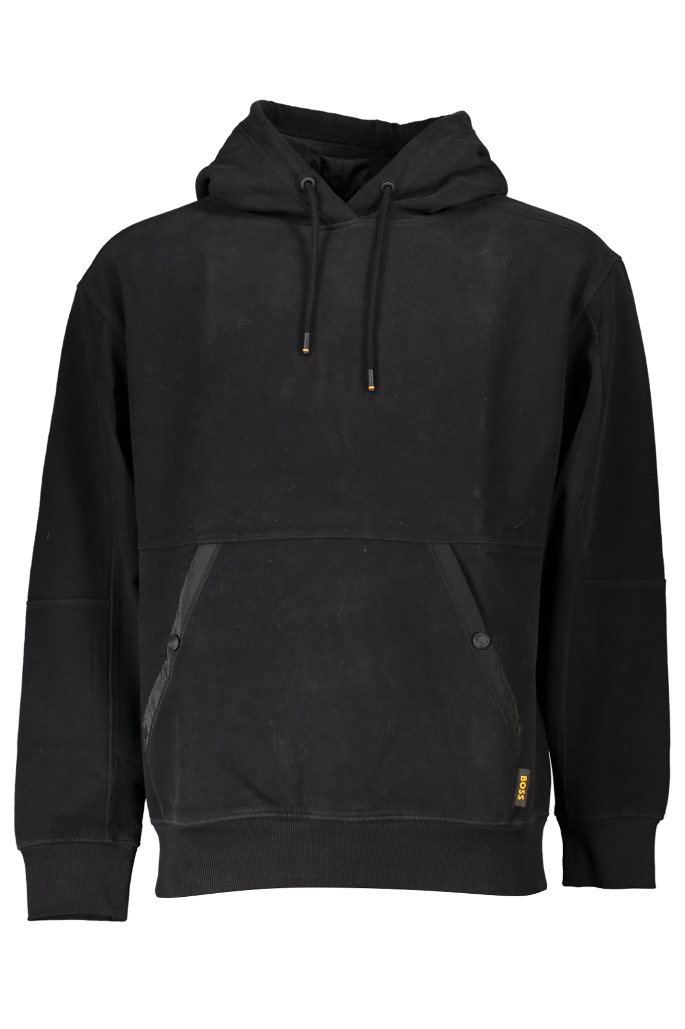 HUGO BOSS MEN BLACK ZIPLESS SWEATSHIRT HUGO BOSS MEN BLACK ZIPLESS SWEATSHIRT
