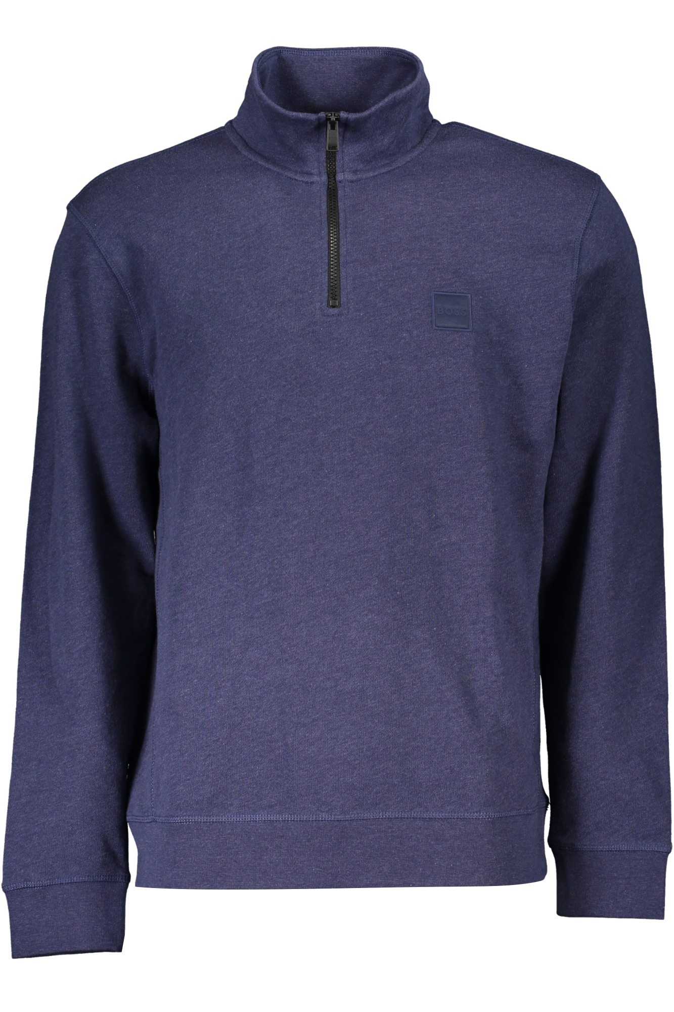 HUGO BOSS MEN BLUE ZIP SWEATSHIRT HUGO BOSS MEN BLUE ZIP SWEATSHIRT