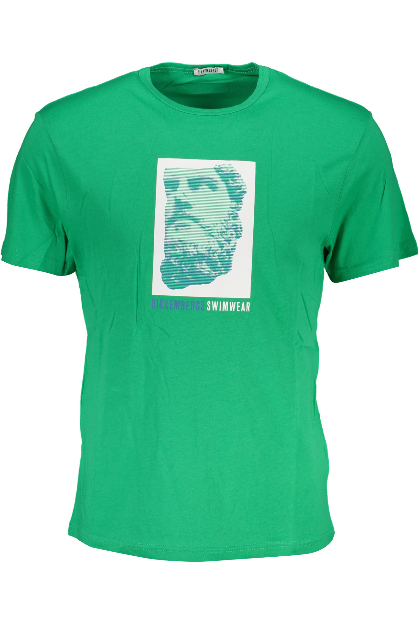 BIKKEMBERGS GREEN MEN SHORT SLEEVE T-SHIRT BIKKEMBERGS GREEN MEN SHORT SLEEVE T-SHIRT