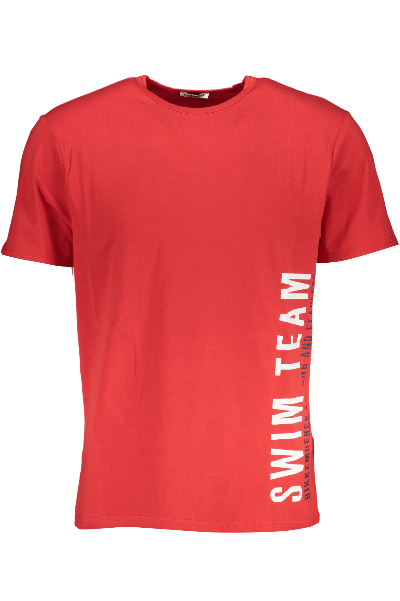 BIKKEMBERGS MEN RED SHORT SLEEVE T-SHIRT