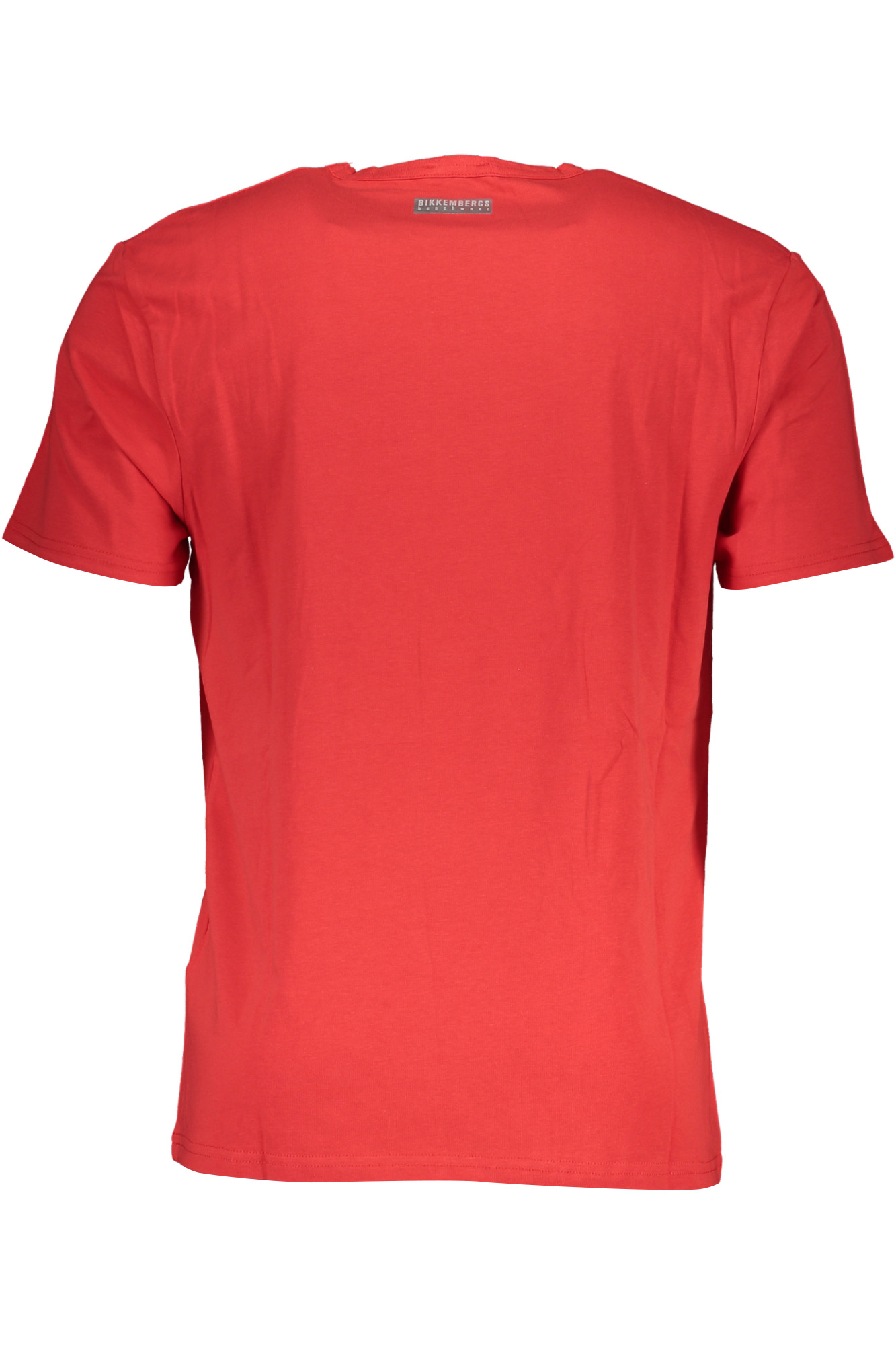 BIKKEMBERGS MEN RED SHORT SLEEVE T-SHIRT