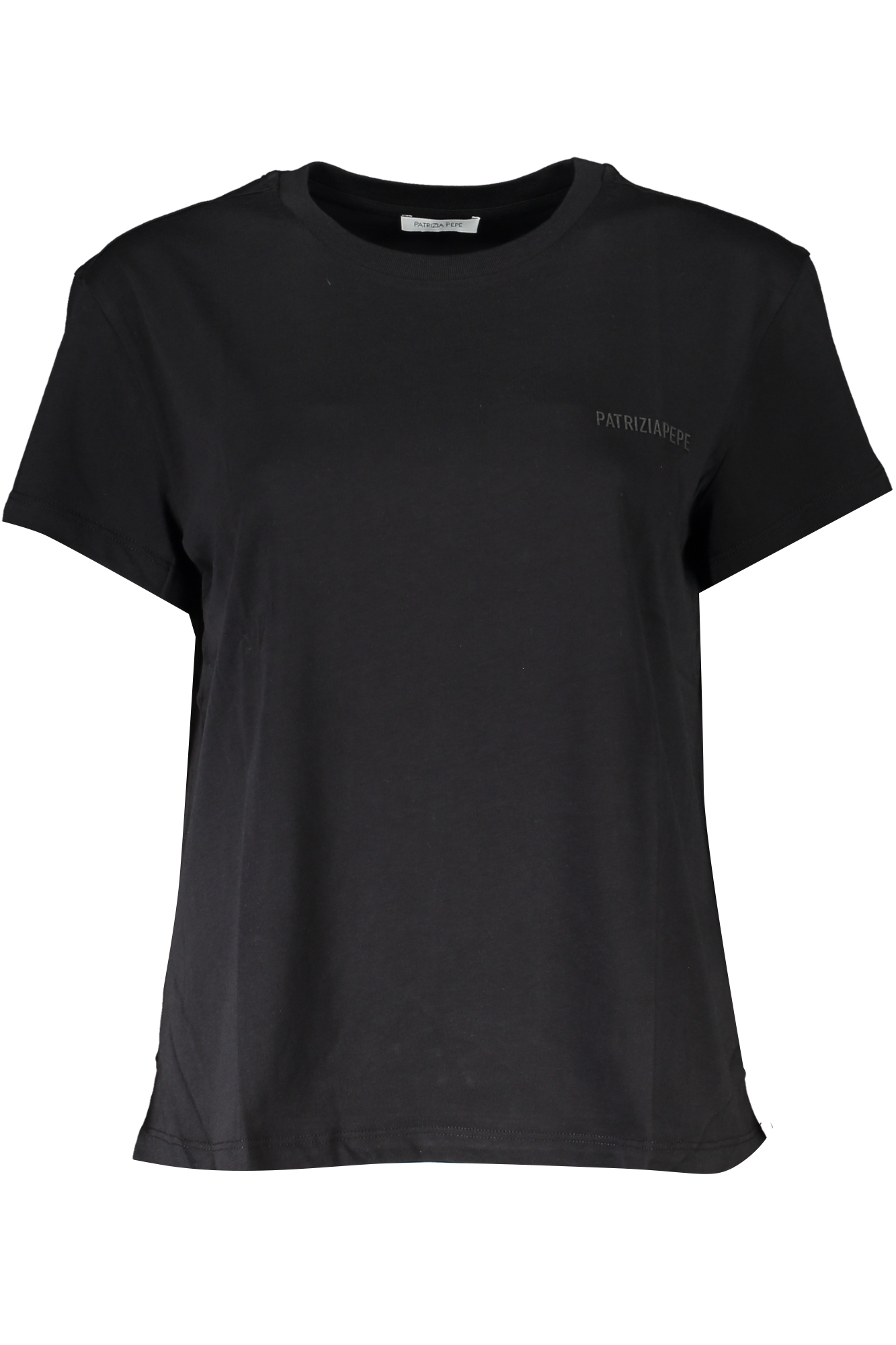 PATRIZIA PEPE WOMEN SHORT SLEEVE T-SHIRT BLACK PATRIZIA PEPE WOMEN SHORT SLEEVE T-SHIRT BLACK