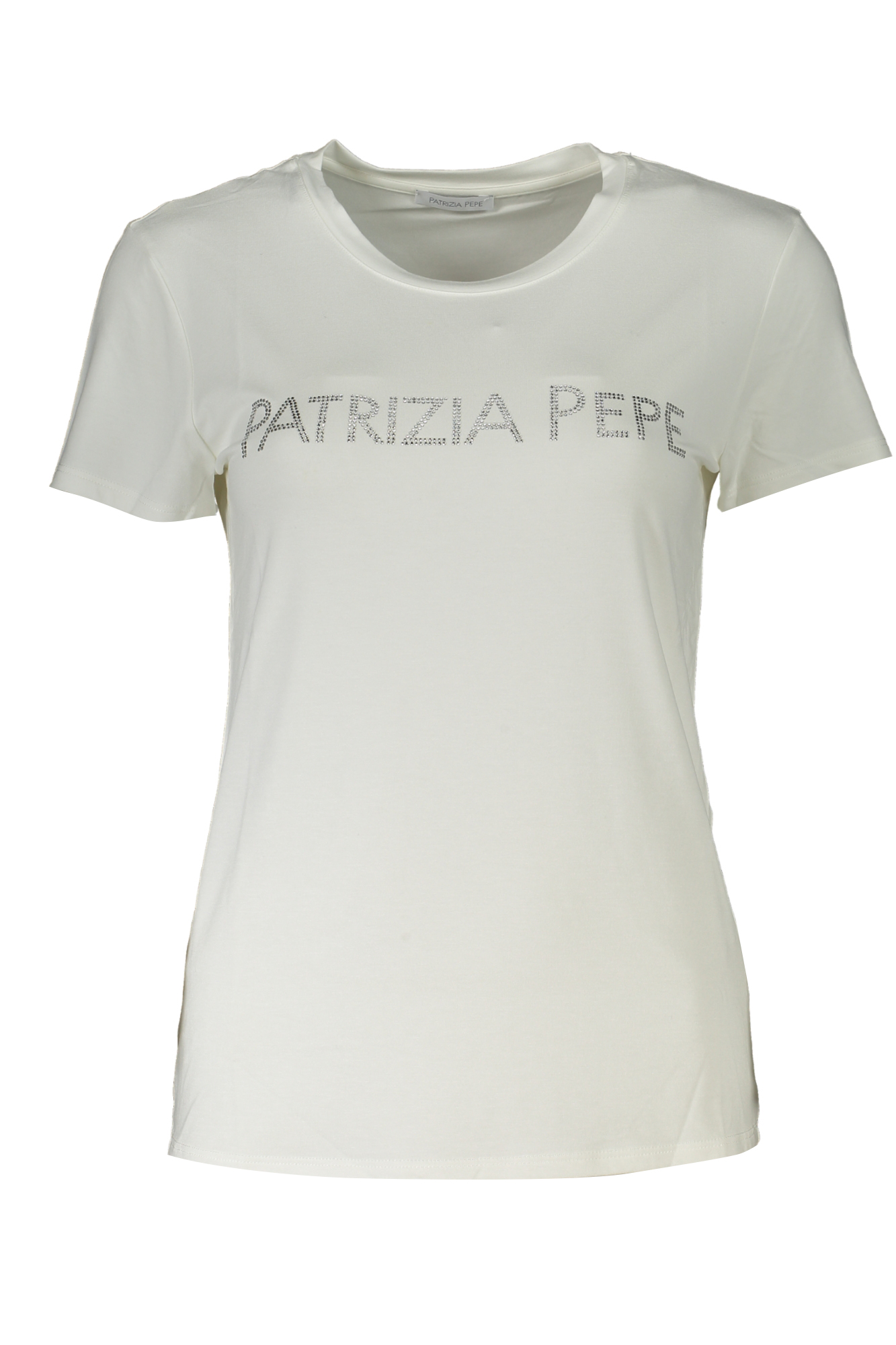 PATRIZIA PEPE WOMEN SHORT SLEEVE T-SHIRT WHITE PATRIZIA PEPE WOMEN SHORT SLEEVE T-SHIRT WHITE