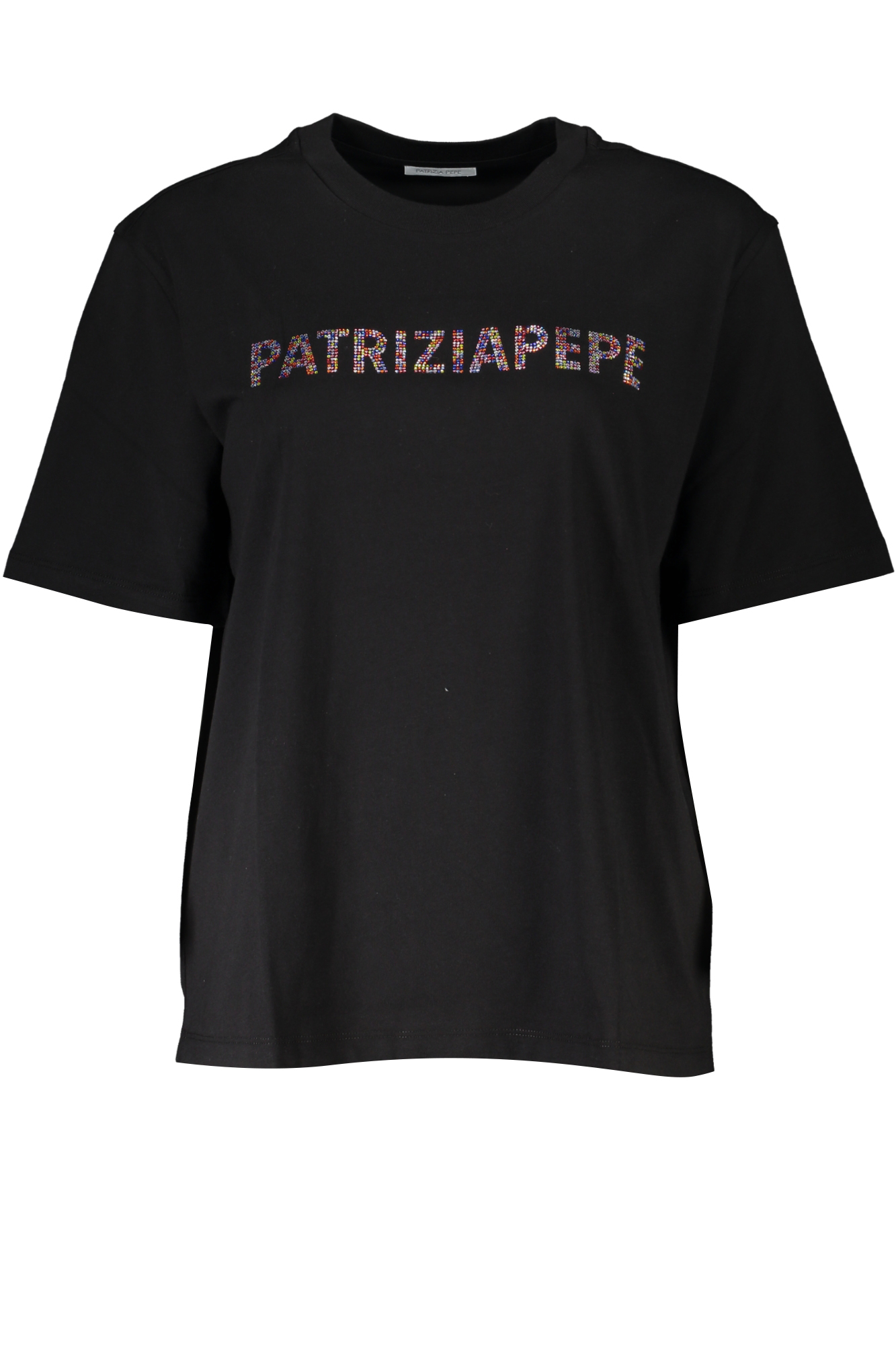 PATRIZIA PEPE WOMEN SHORT SLEEVE T-SHIRT BLACK
