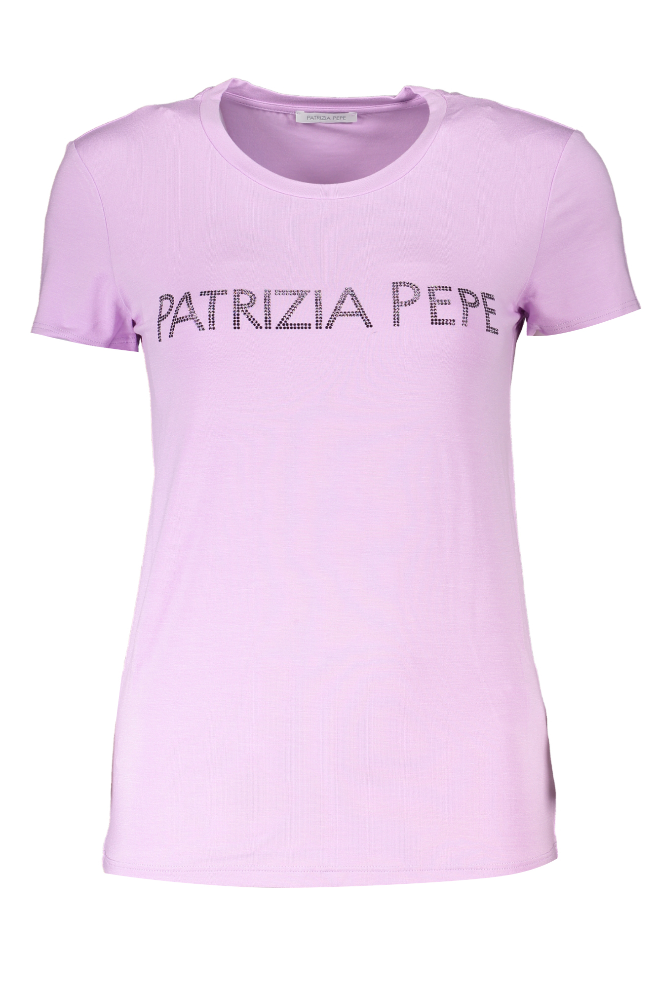 PATRIZIA PEPE WOMEN SHORT SLEEVE T-SHIRT PURPLE PATRIZIA PEPE WOMEN SHORT SLEEVE T-SHIRT PURPLE