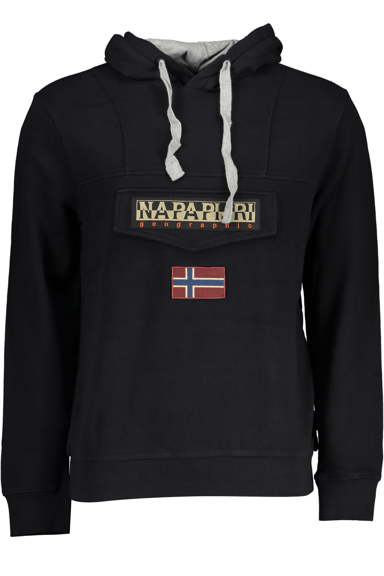 NAPAPIJRI MEN BLACK ZIPLESS SWEATSHIRT NAPAPIJRI MEN BLACK ZIPLESS SWEATSHIRT