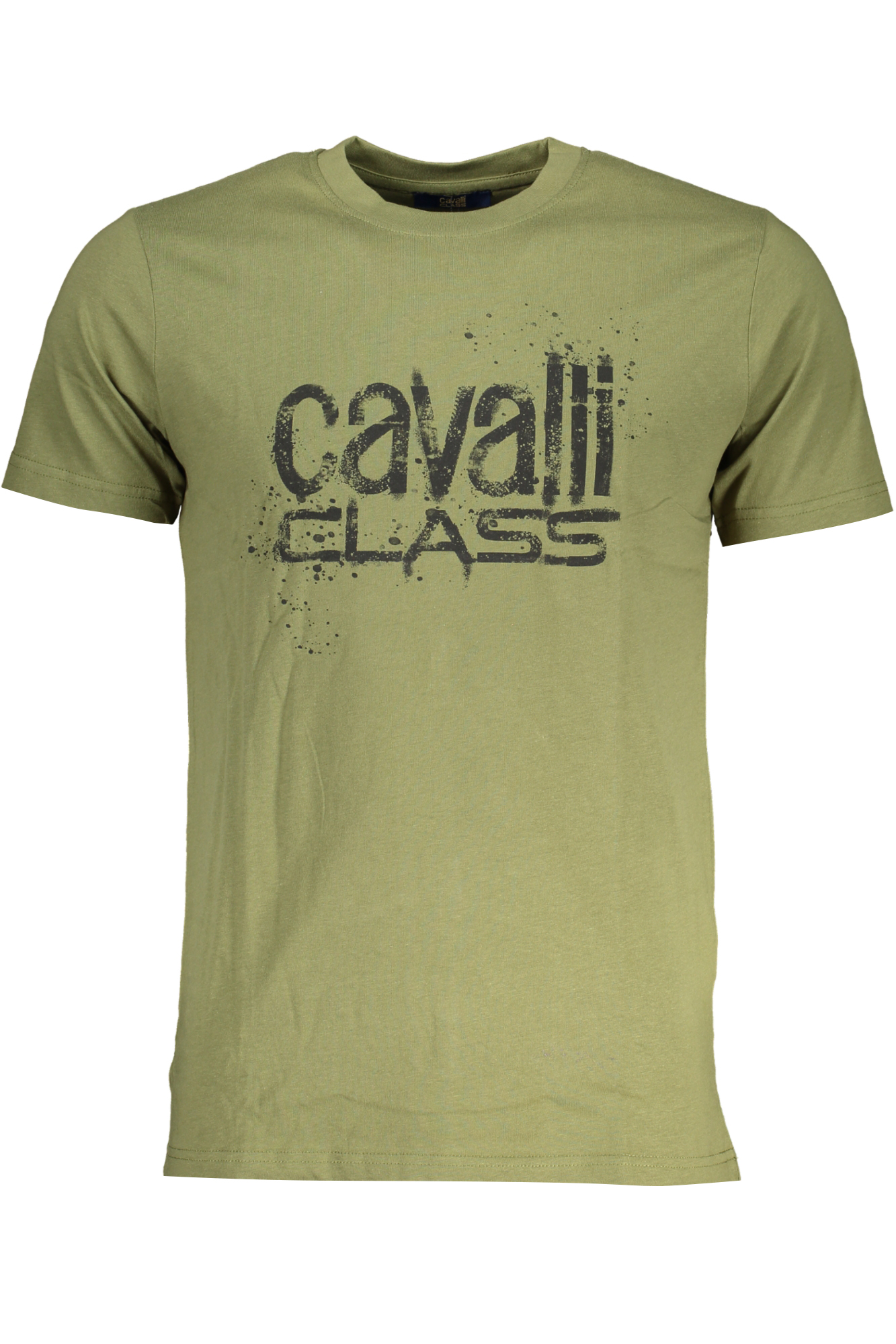 CAVALLI CLASS GREEN MEN SHORT SLEEVED T-SHIRT