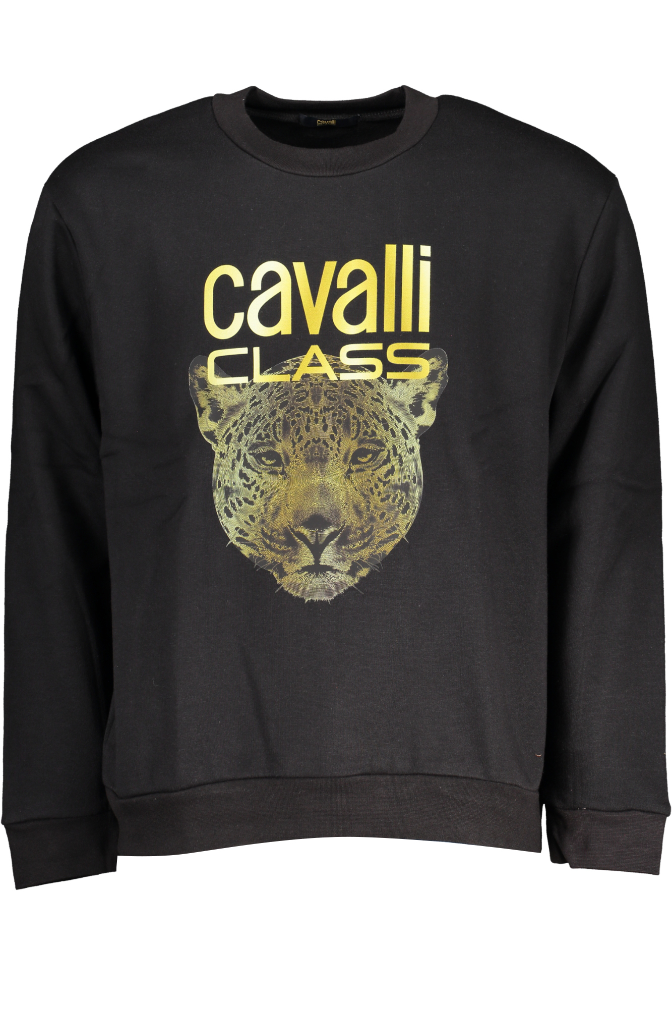 CAVALLI CLASS WOMEN ZIPLESS SWEATSHIRT BLACK CAVALLI CLASS WOMEN ZIPLESS SWEATSHIRT BLACK