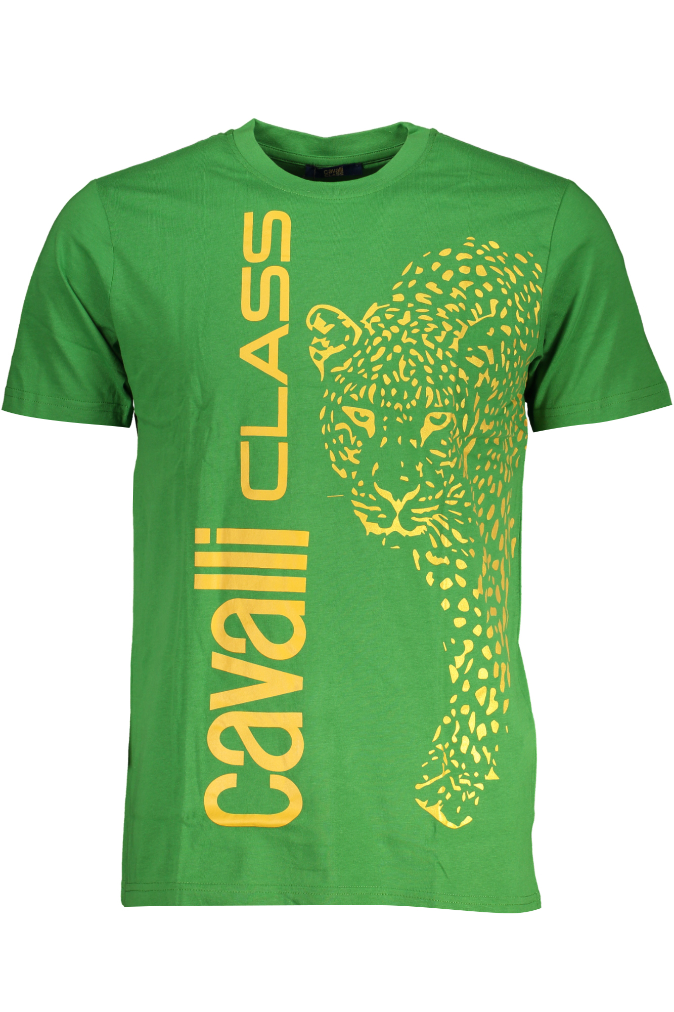 CAVALLI CLASS GREEN MEN SHORT SLEEVED T-SHIRT