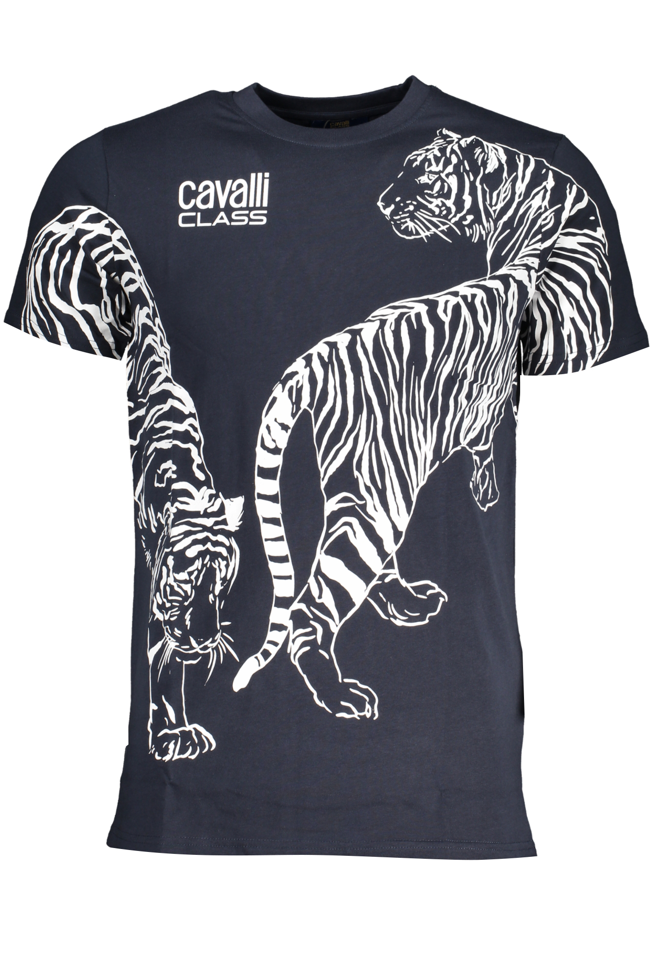 CAVALLI CLASS MEN SHORT SLEEVED T-SHIRT BLUE