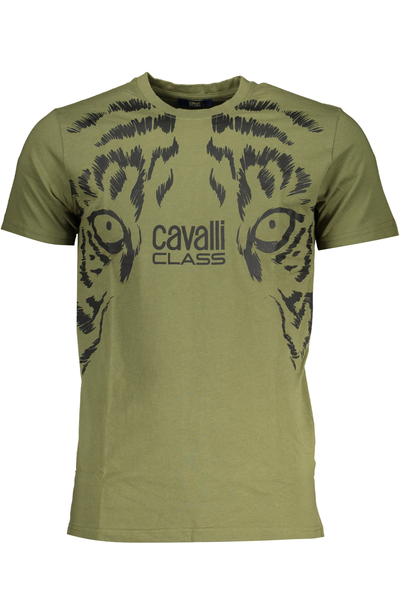 CAVALLI CLASS GREEN MEN SHORT SLEEVED T-SHIRT