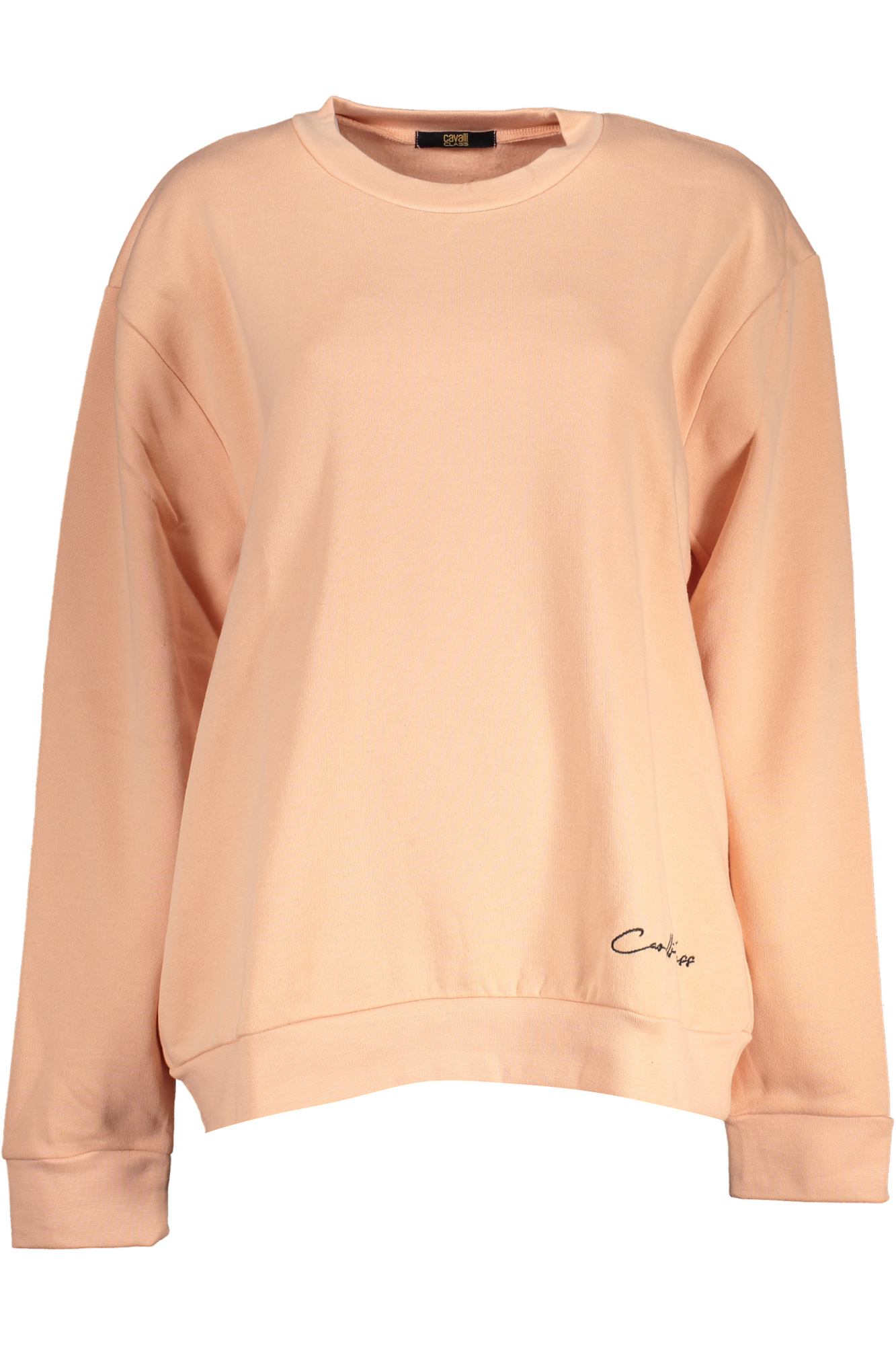 CAVALLI CLASS WOMEN PINK SWEATSHIRT WITHOUT ZIP CAVALLI CLASS WOMEN PINK SWEATSHIRT WITHOUT ZIP