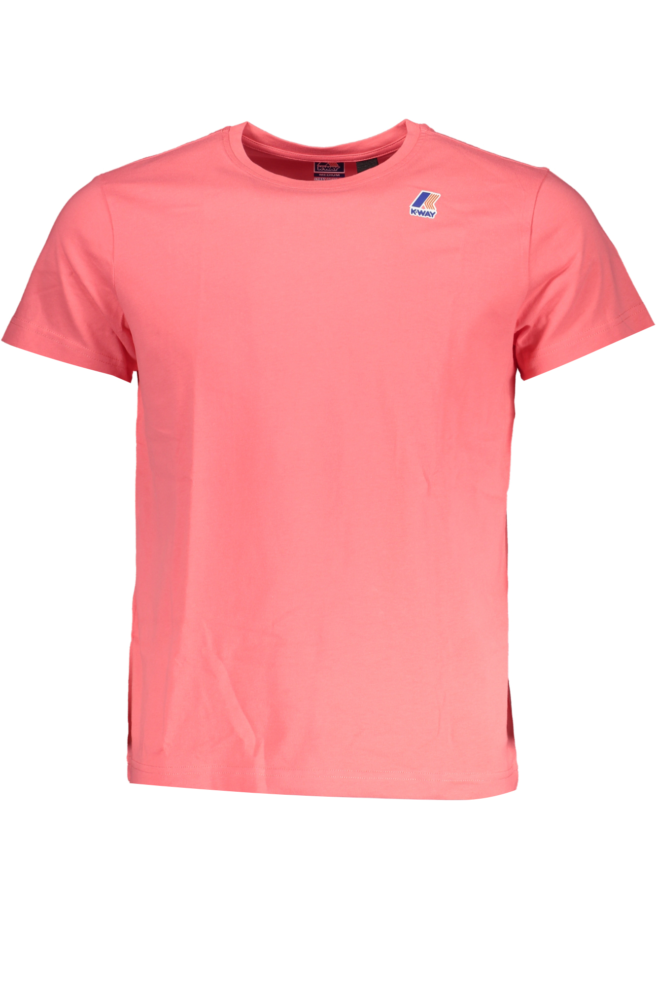 MEN K-WAY SHORT SLEEVE T-SHIRT PINK MEN K-WAY SHORT SLEEVE T-SHIRT PINK