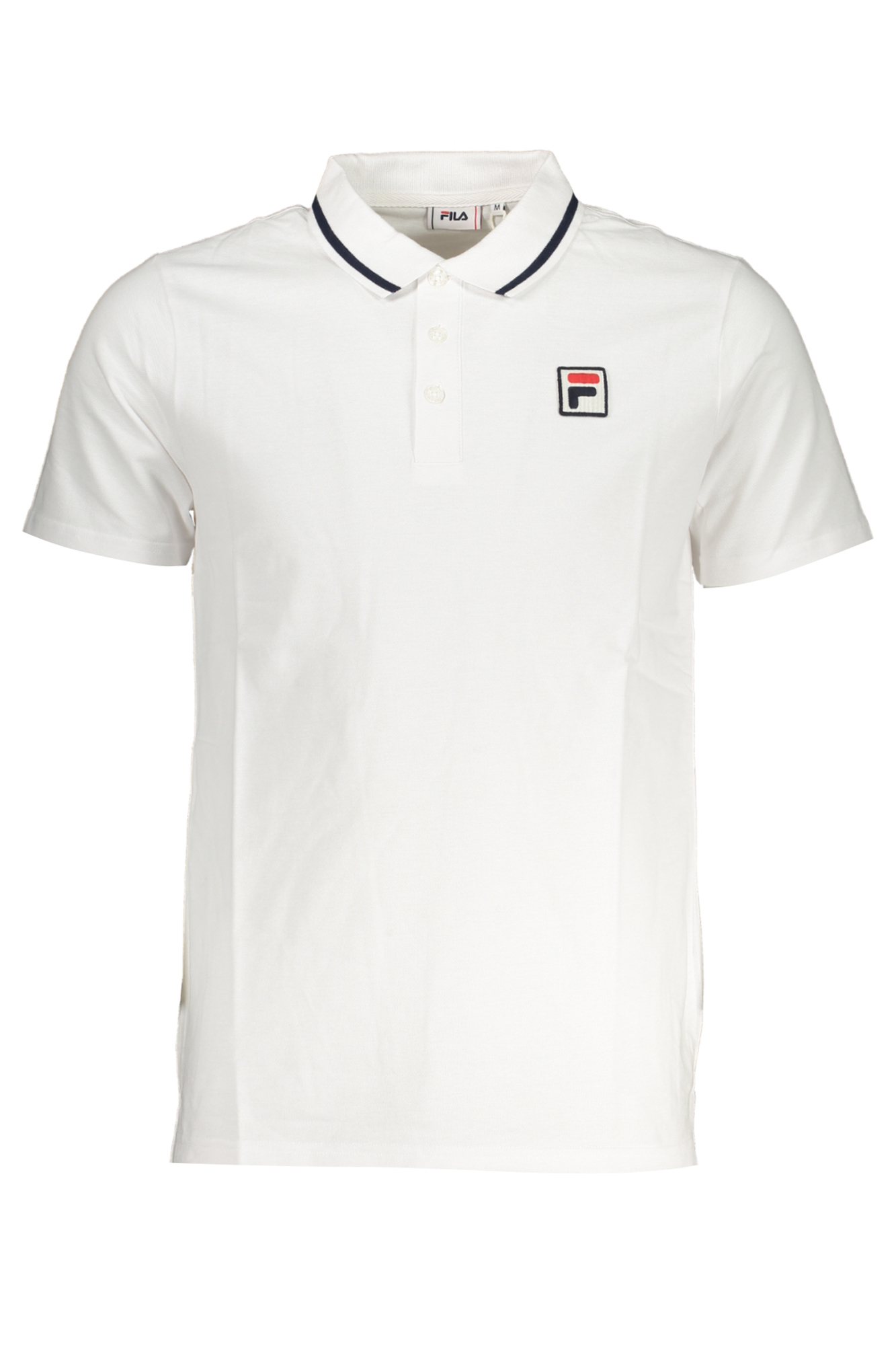 FILA MEN WHITE SHORT SLEEVED POLO SHIRT FILA MEN WHITE SHORT SLEEVED POLO SHIRT
