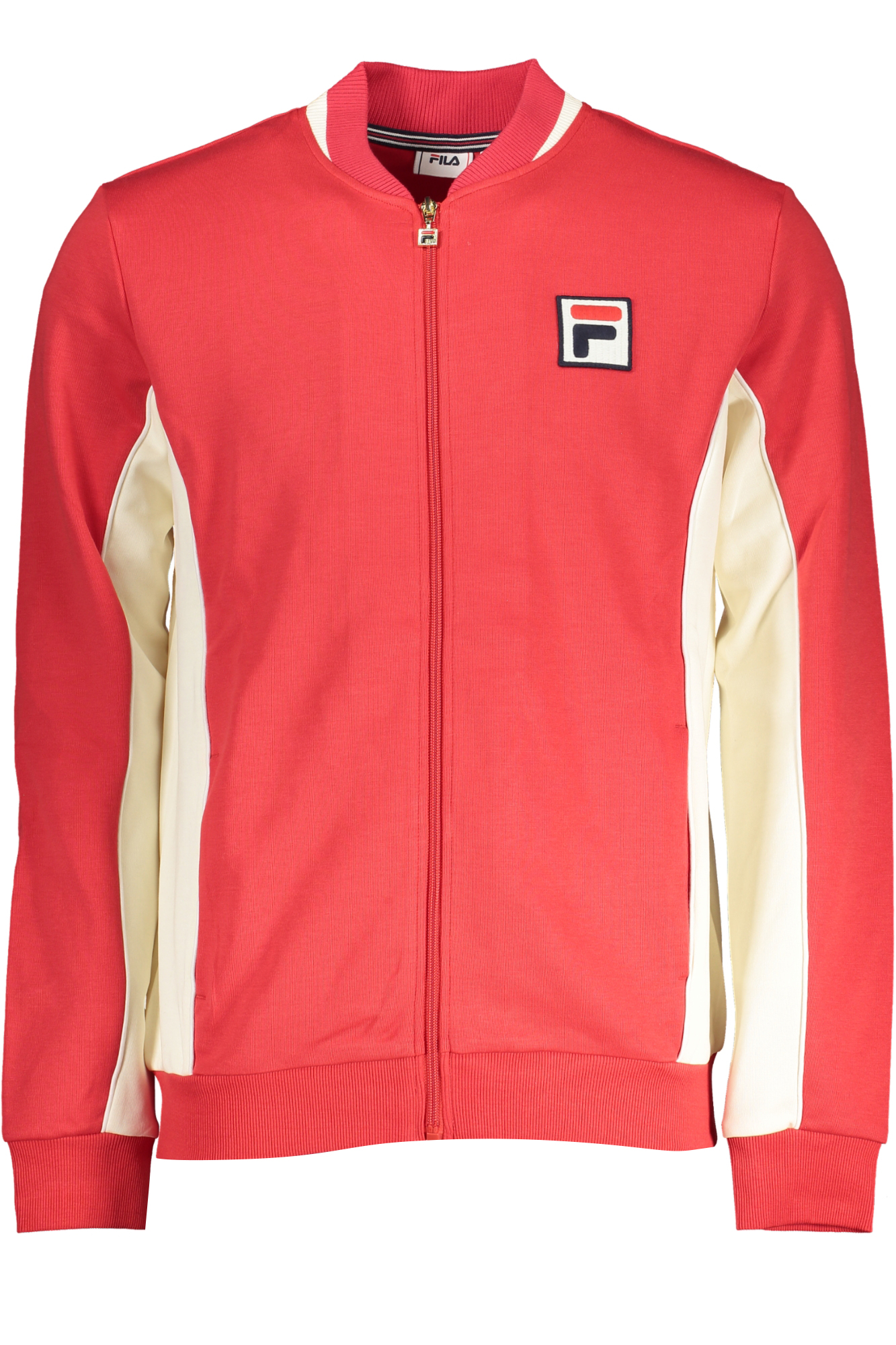 FILA MEN RED ZIP SWEATSHIRT FILA MEN RED ZIP SWEATSHIRT