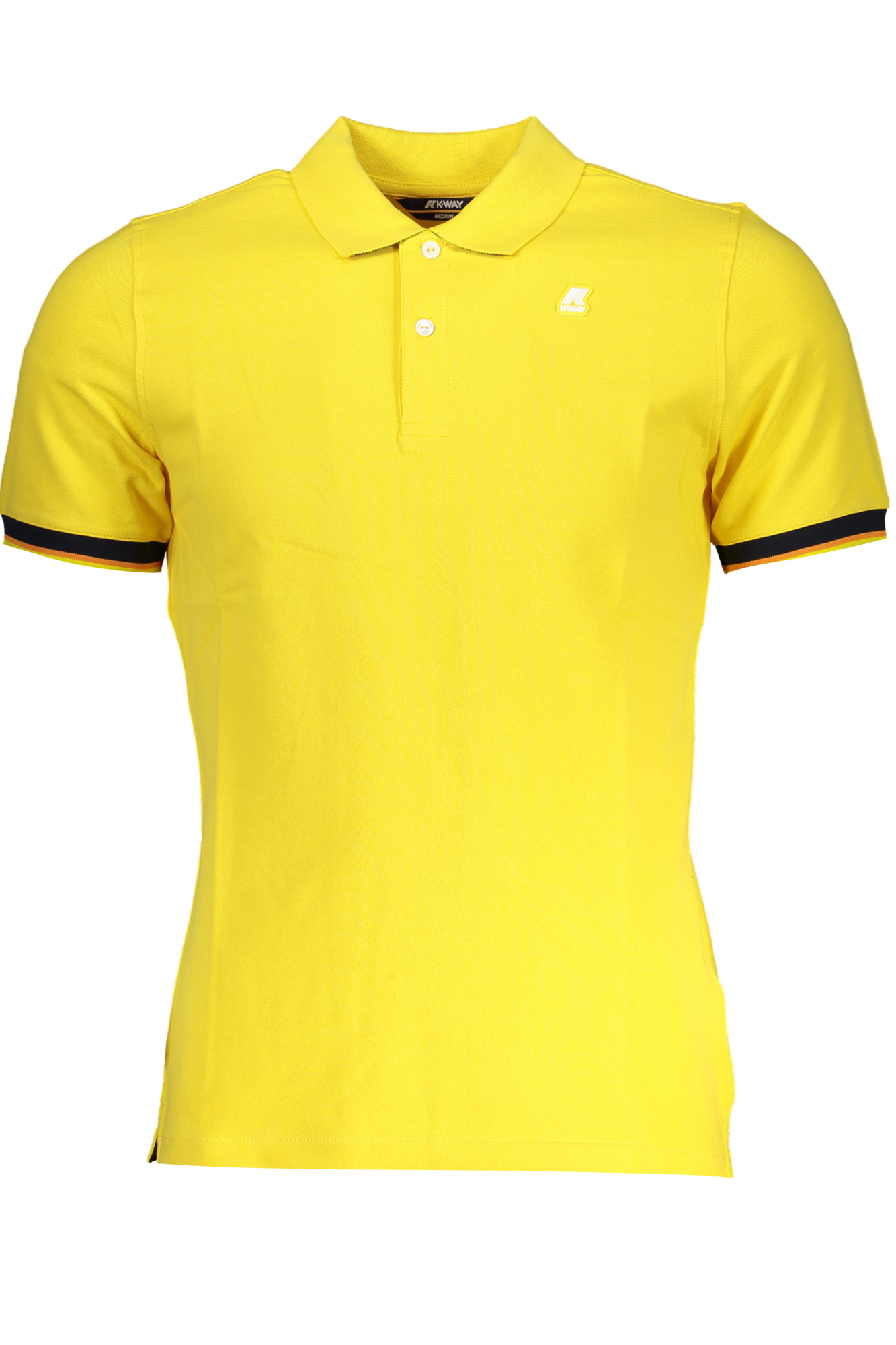 K-WAY YELLOW MEN SHORT SLEEVED POLO SHIRT