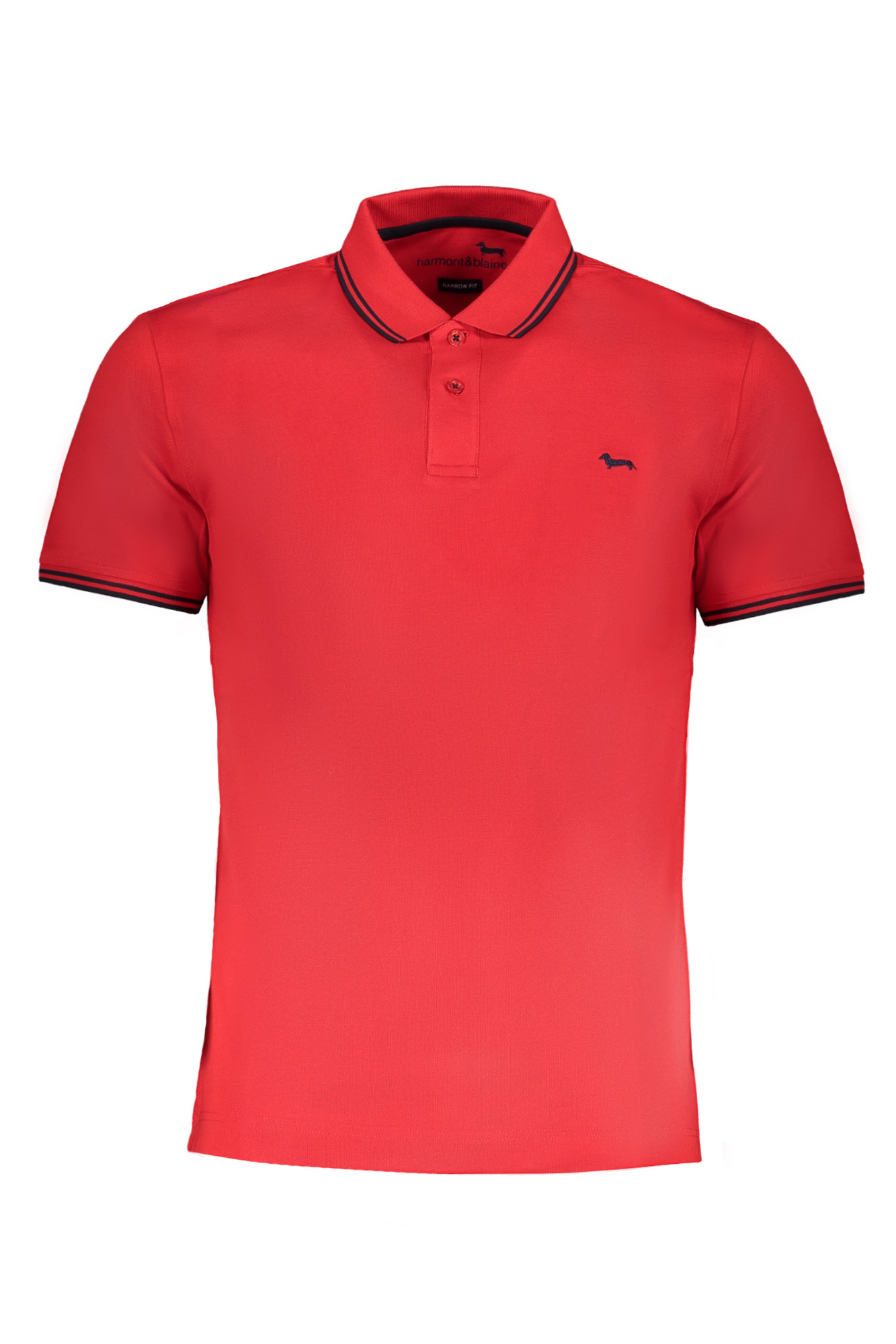 HARMONT & BLAINE MEN RED SHORT SLEEVE POLO SHIRT HARMONT & BLAINE MEN RED SHORT SLEEVE POLO SHIRT