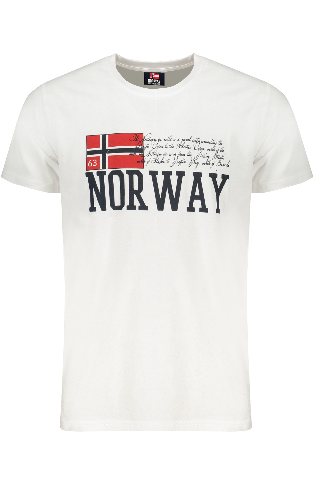 NORWAY 1963 MEN WHITE SHORT SLEEVE T-SHIRT