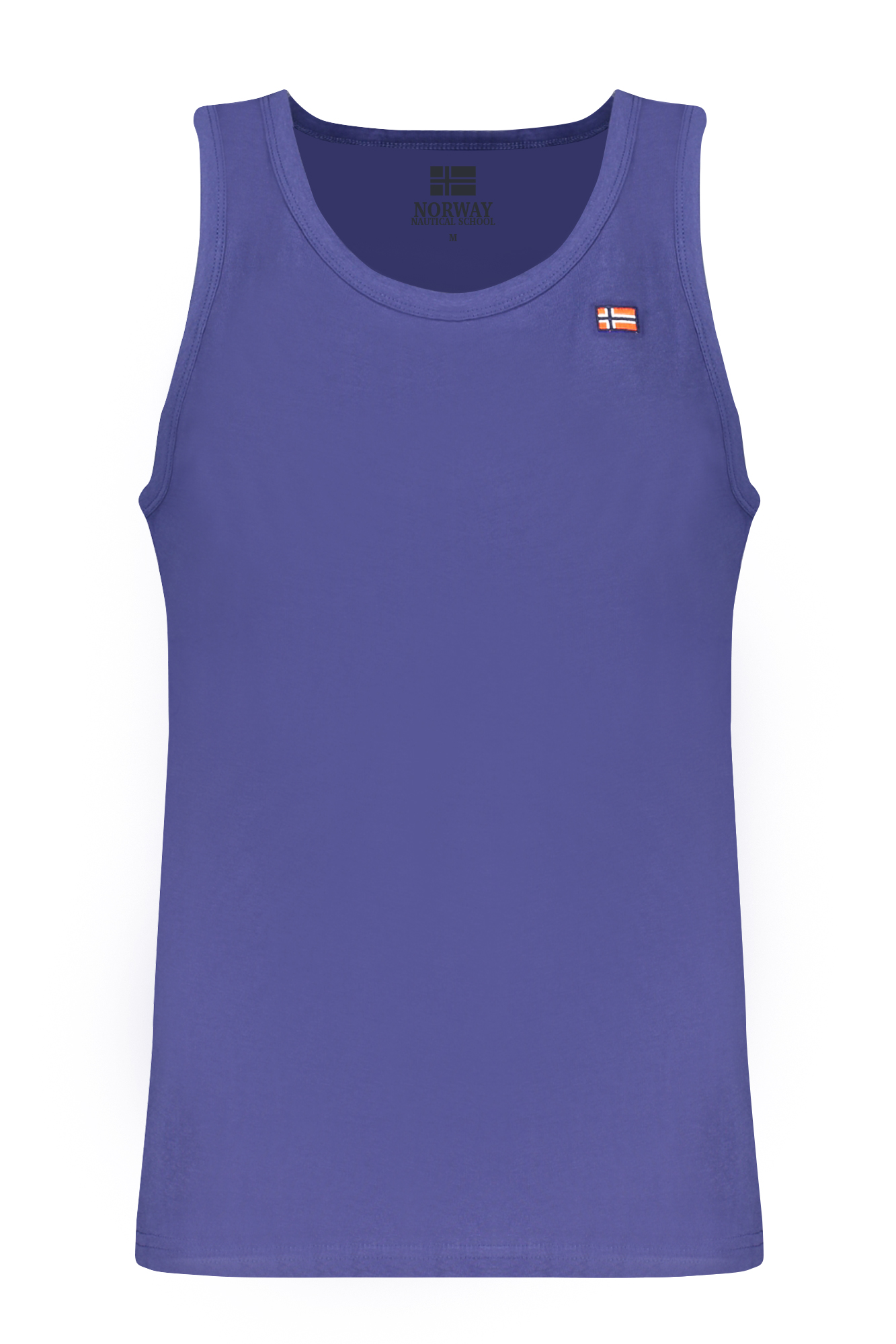 NORWAY 1963 MEN BLUE TANK TOP NORWAY 1963 MEN BLUE TANK TOP